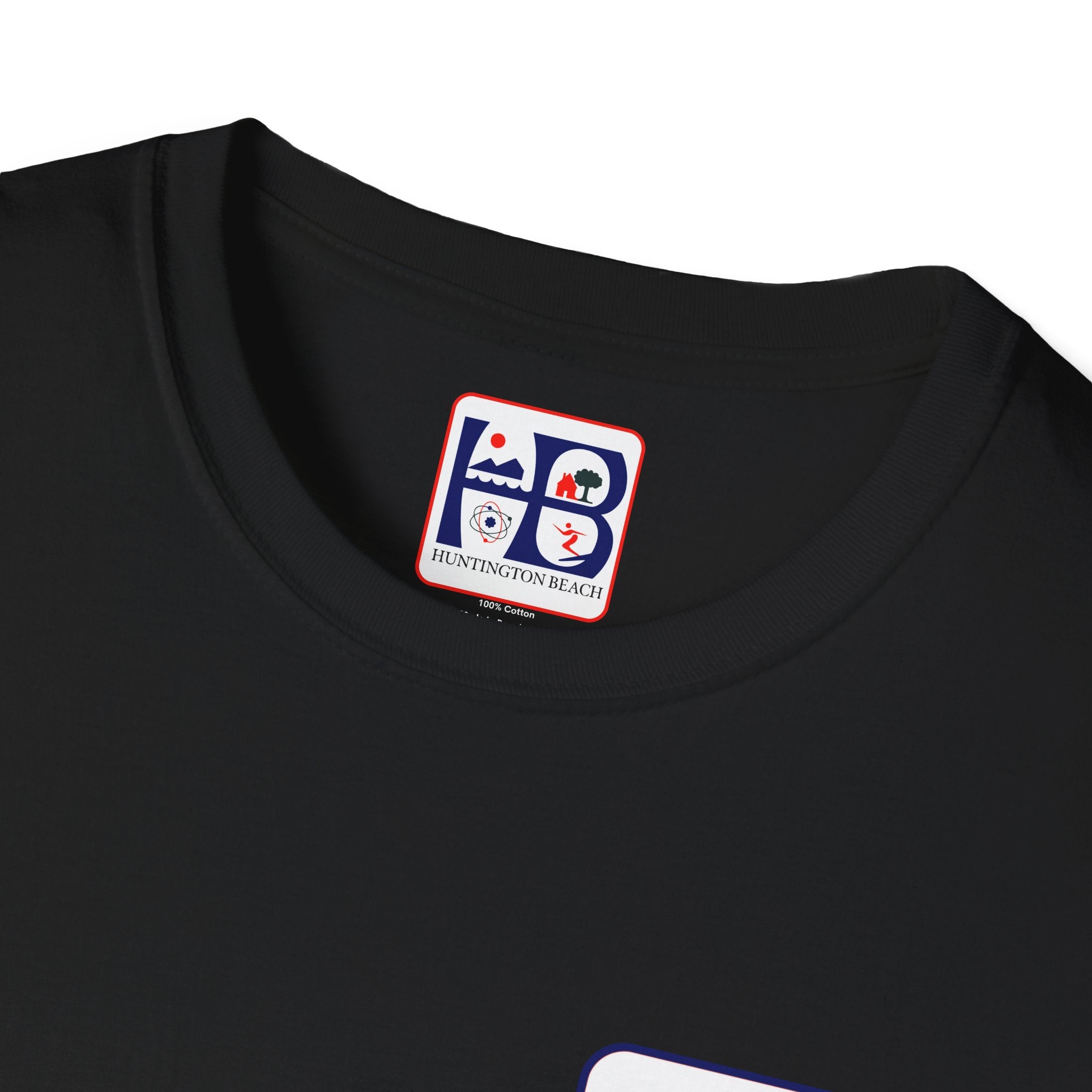 Huntington Beach Retro Logo T-Shirt — HB Surf & Sunset Tee (printed 3 side)