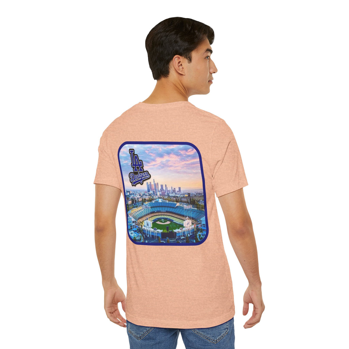 Los Angeles (Front and Back Printing) Mens Womans Jersey Short Sleeve Tee
