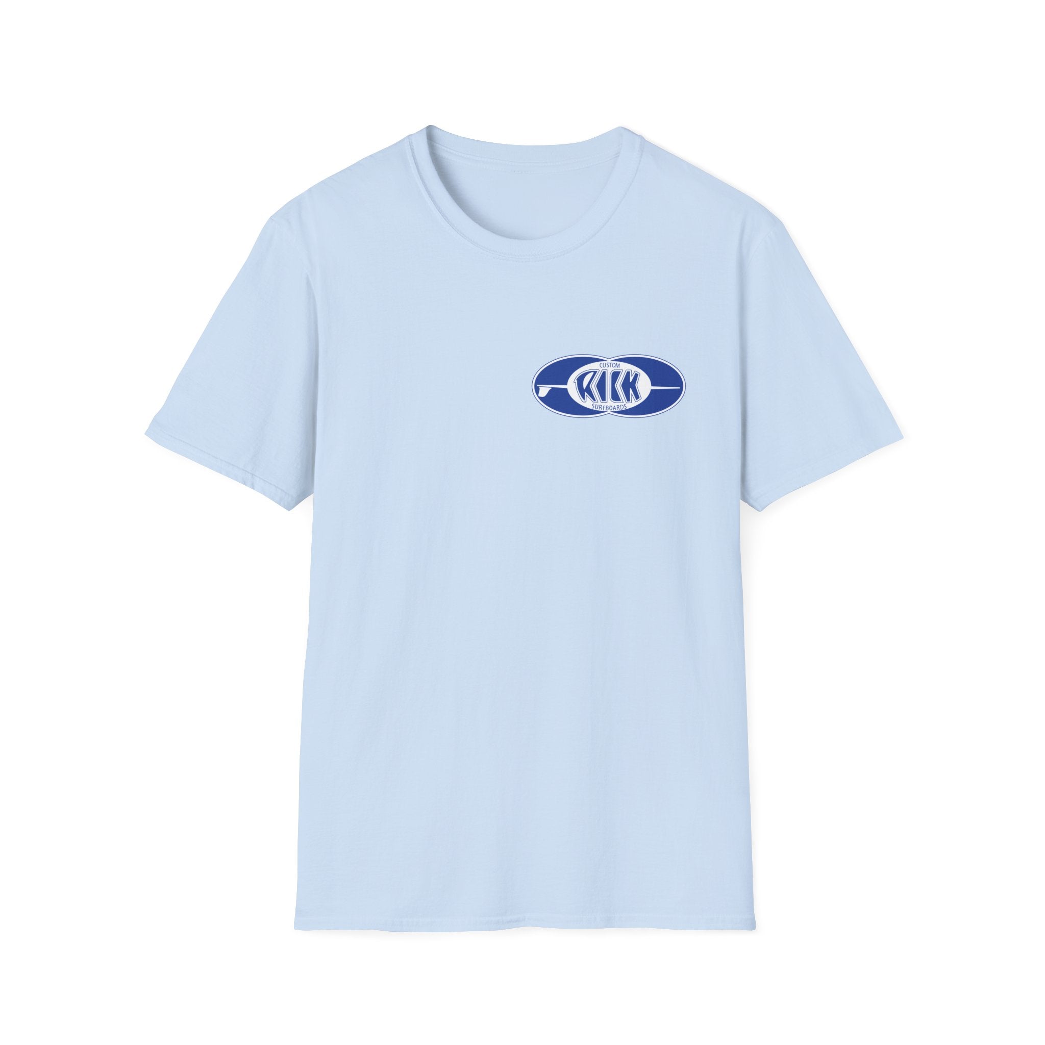 Rick Surfboards Unisex Softstyle T-Shirt Old School Hermosa Beach