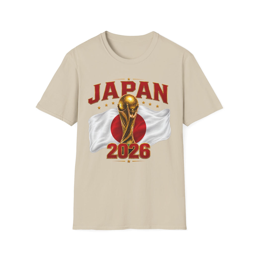 Japan 2026 World Cup T-Shirt — Golden Trophy Soccer Fan Tee