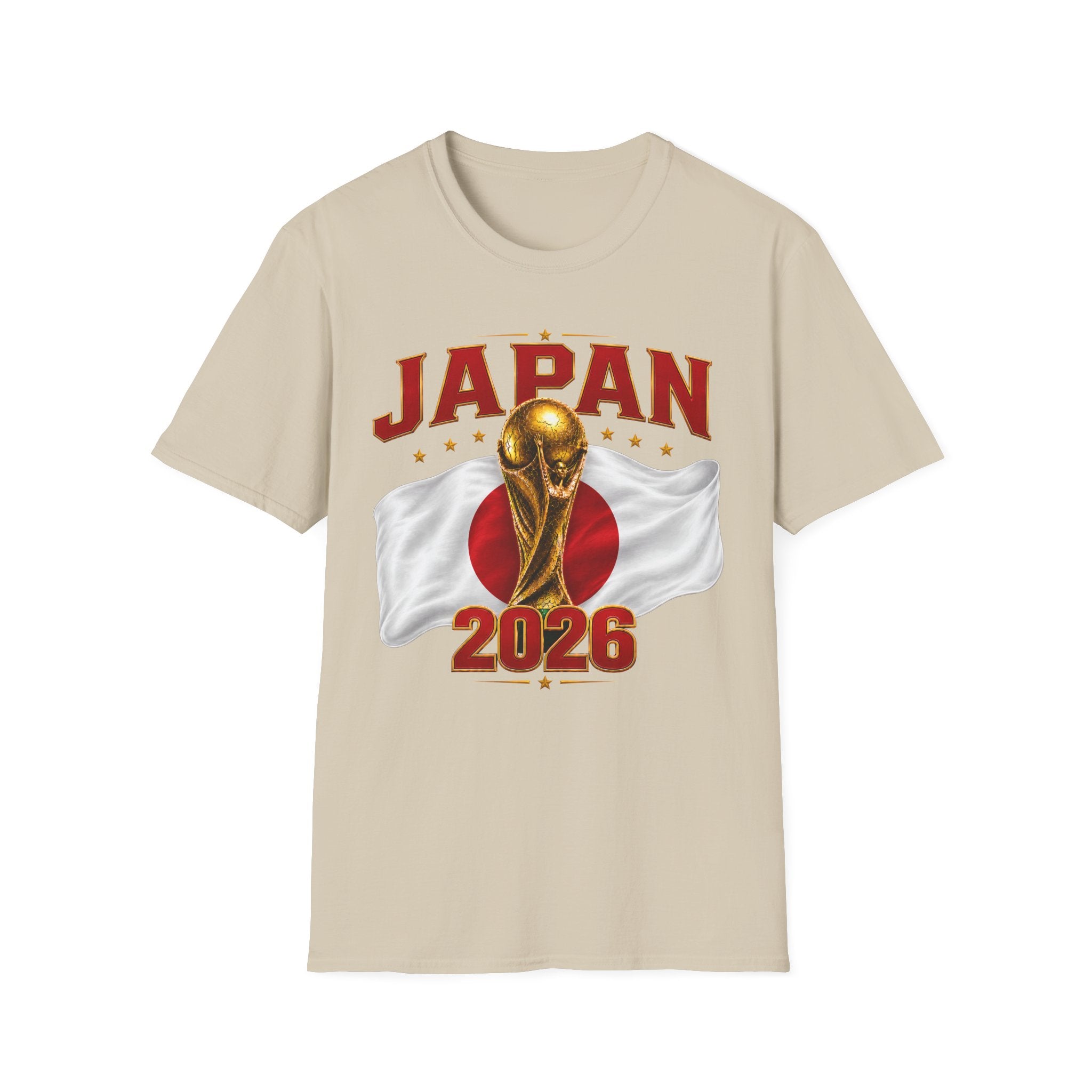 Japan 2026 World Cup T-Shirt — Golden Trophy Soccer Fan Tee