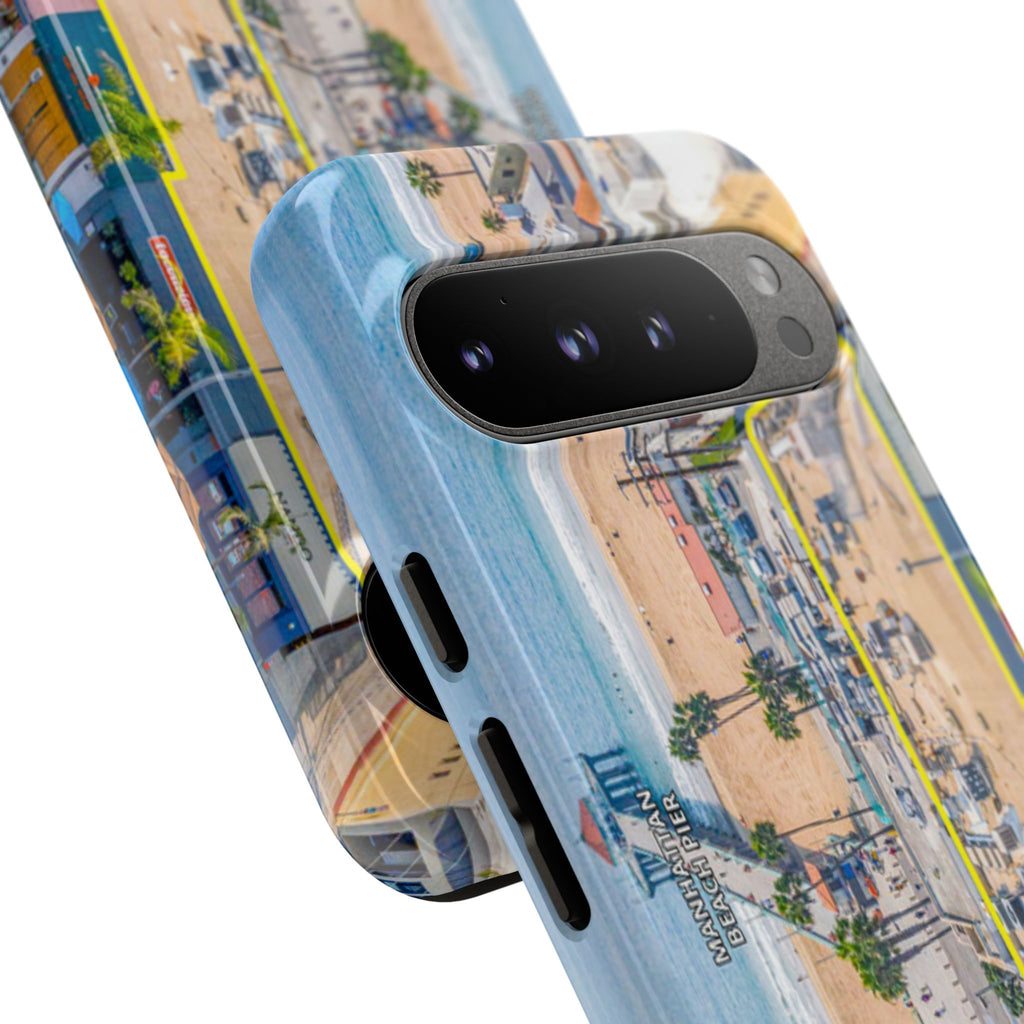 Phone Cases, Manhattan Beach California iPhone Samsung Google Tough Cases, Beach Lovers Gifts, Coastal Accessories, Ocean Phone Covers,