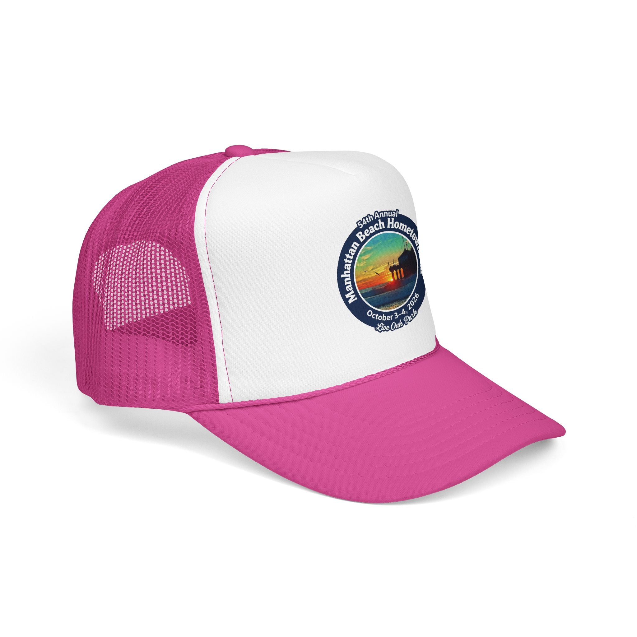 Trucker Hat — Manhattan Beach Hometown Fair Sunset Logo