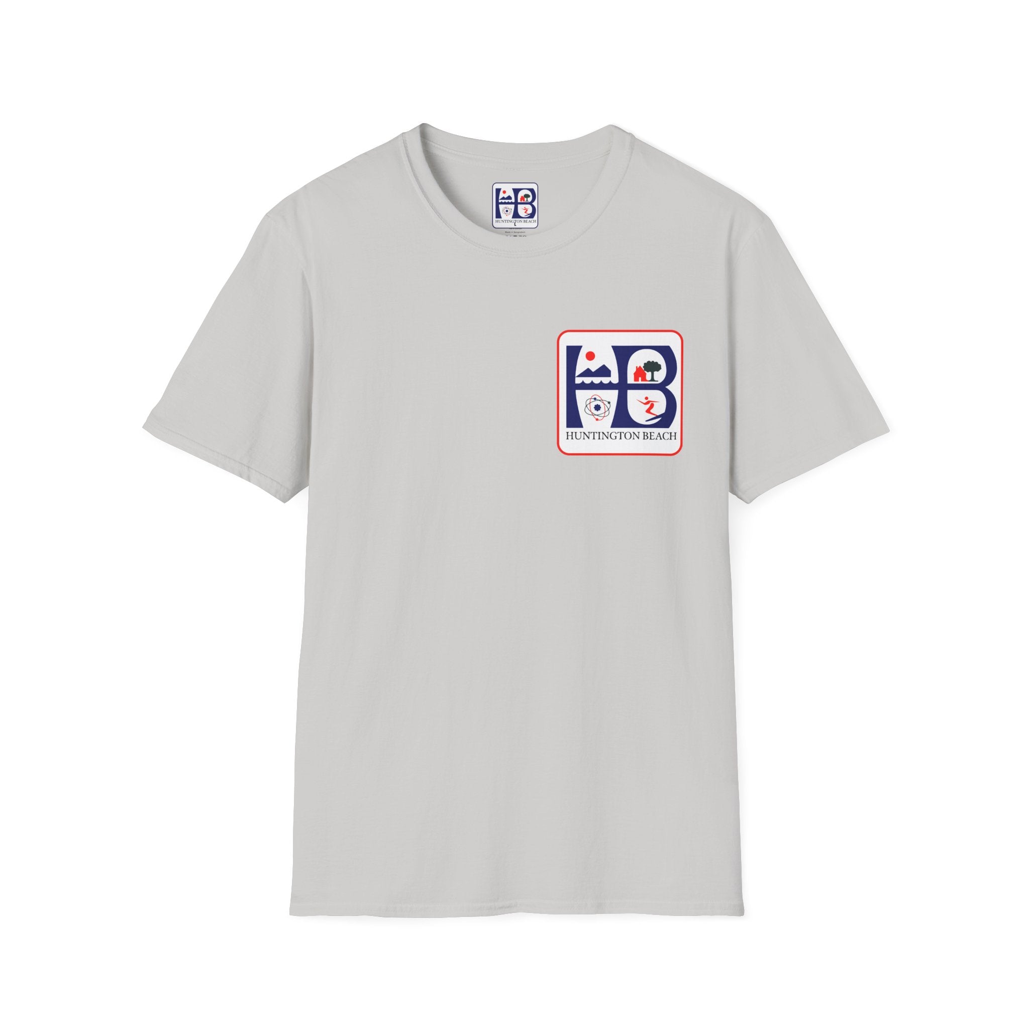 Huntington Beach Retro HB Logo T-Shirt  (printed 3 places)