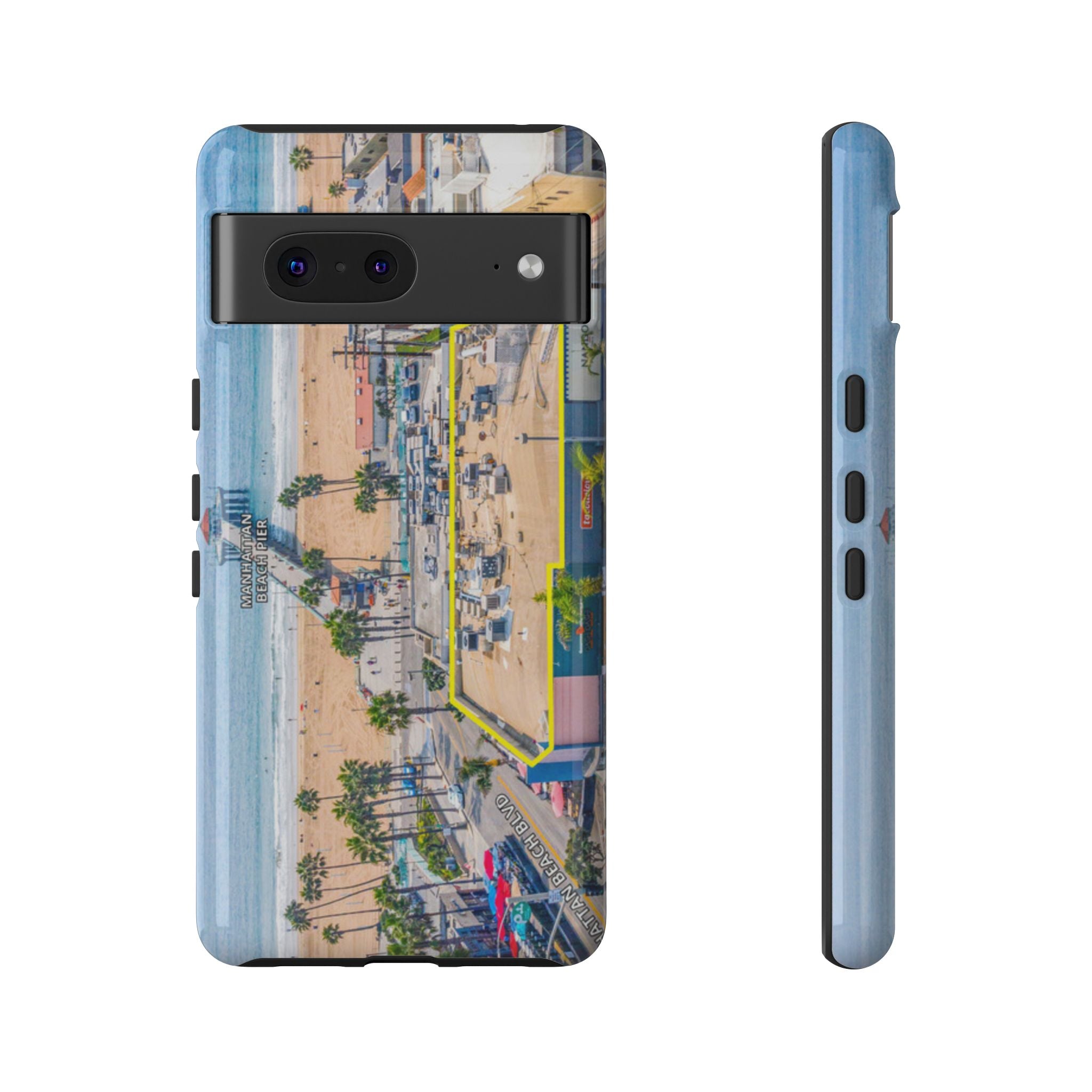 Phone Cases, Manhattan Beach California iPhone Samsung Google Tough Cases, Beach Lovers Gifts, Coastal Accessories, Ocean Phone Covers,