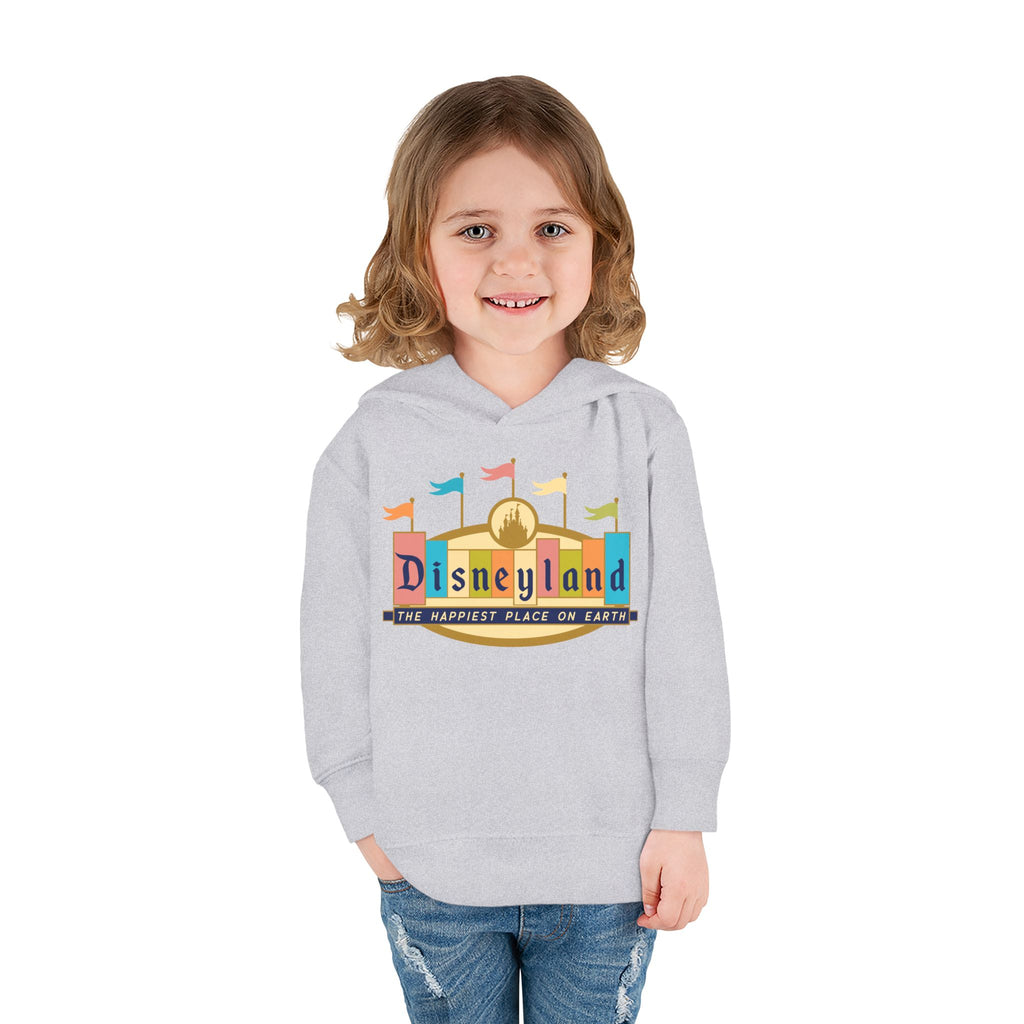 Disneyland way Back Machine Retro Logo Toddler Hoodie | Kids Pullover