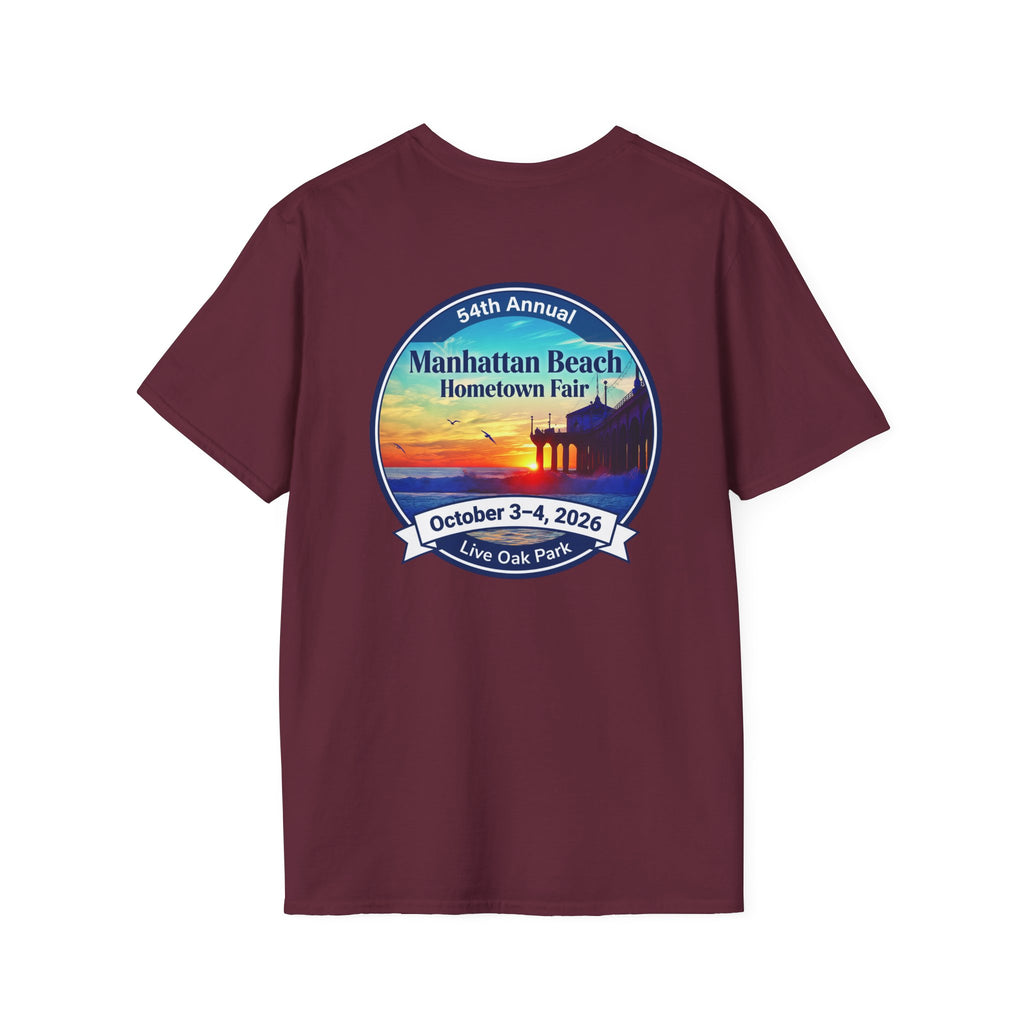 Manhattan Beach Hometown Fair T-Shirt — 54th Annual Sunset Surf Logo (Oct 3-4, 2026)