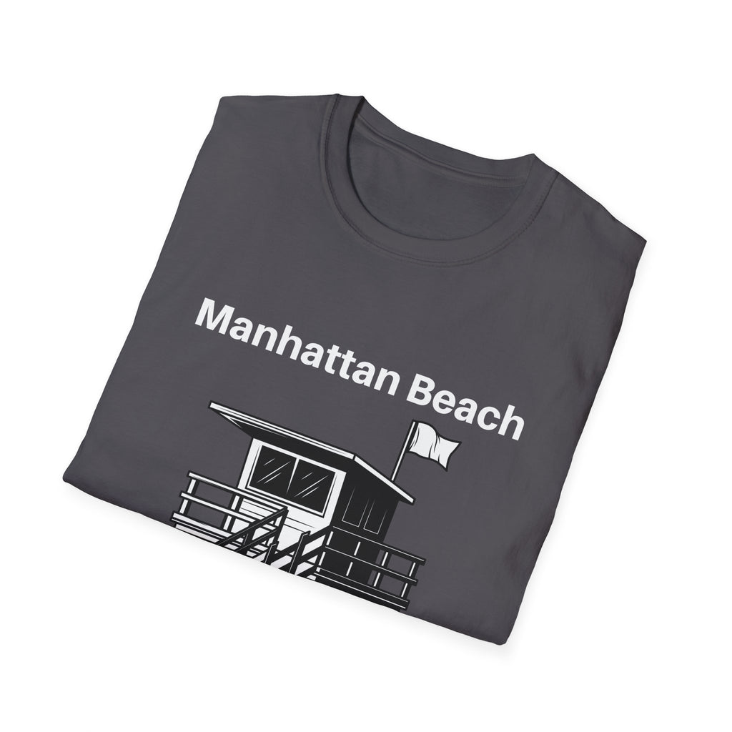 Manhattan Beach Lifeguard Station Men's and Woman's Softstyle T-Shirt