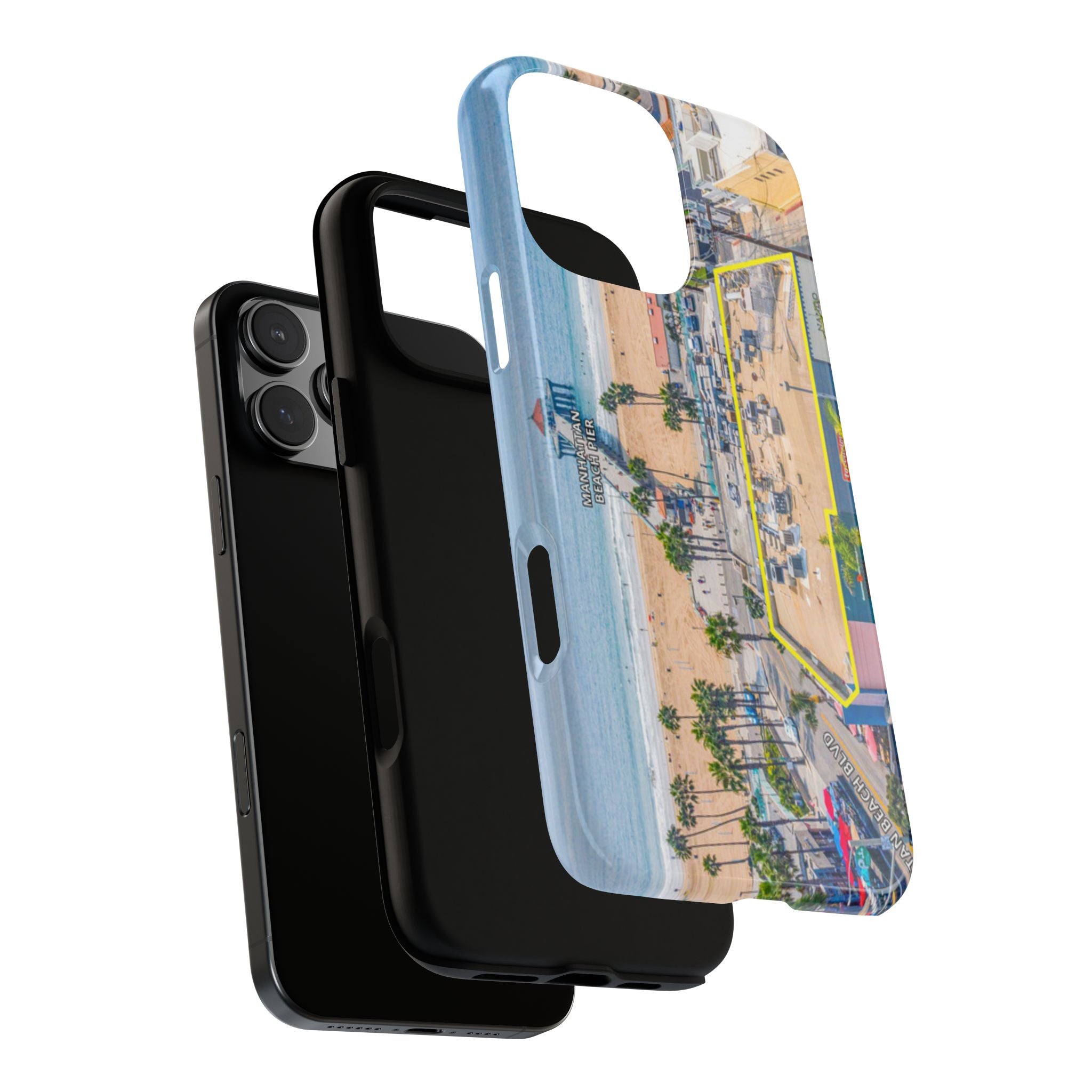 Phone Cases, Manhattan Beach California iPhone Samsung Google Tough Cases, Beach Lovers Gifts, Coastal Accessories, Ocean Phone Covers,