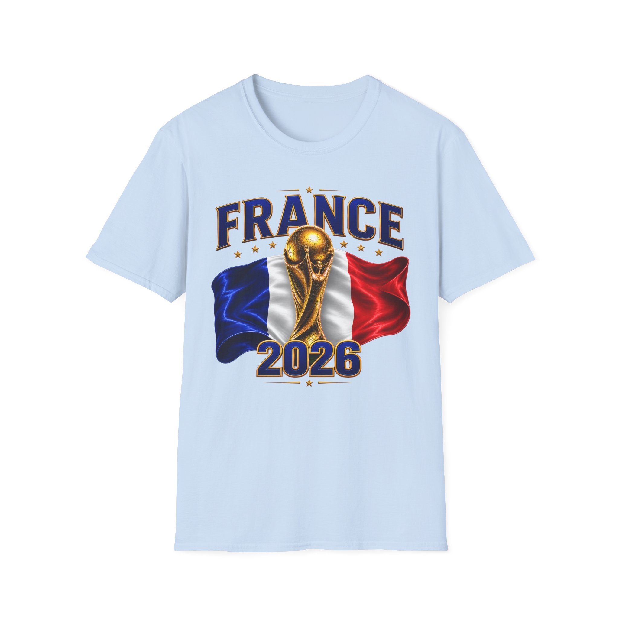 France World Cup 2026 T-Shirt — French Flag & Trophy Soccer Tee