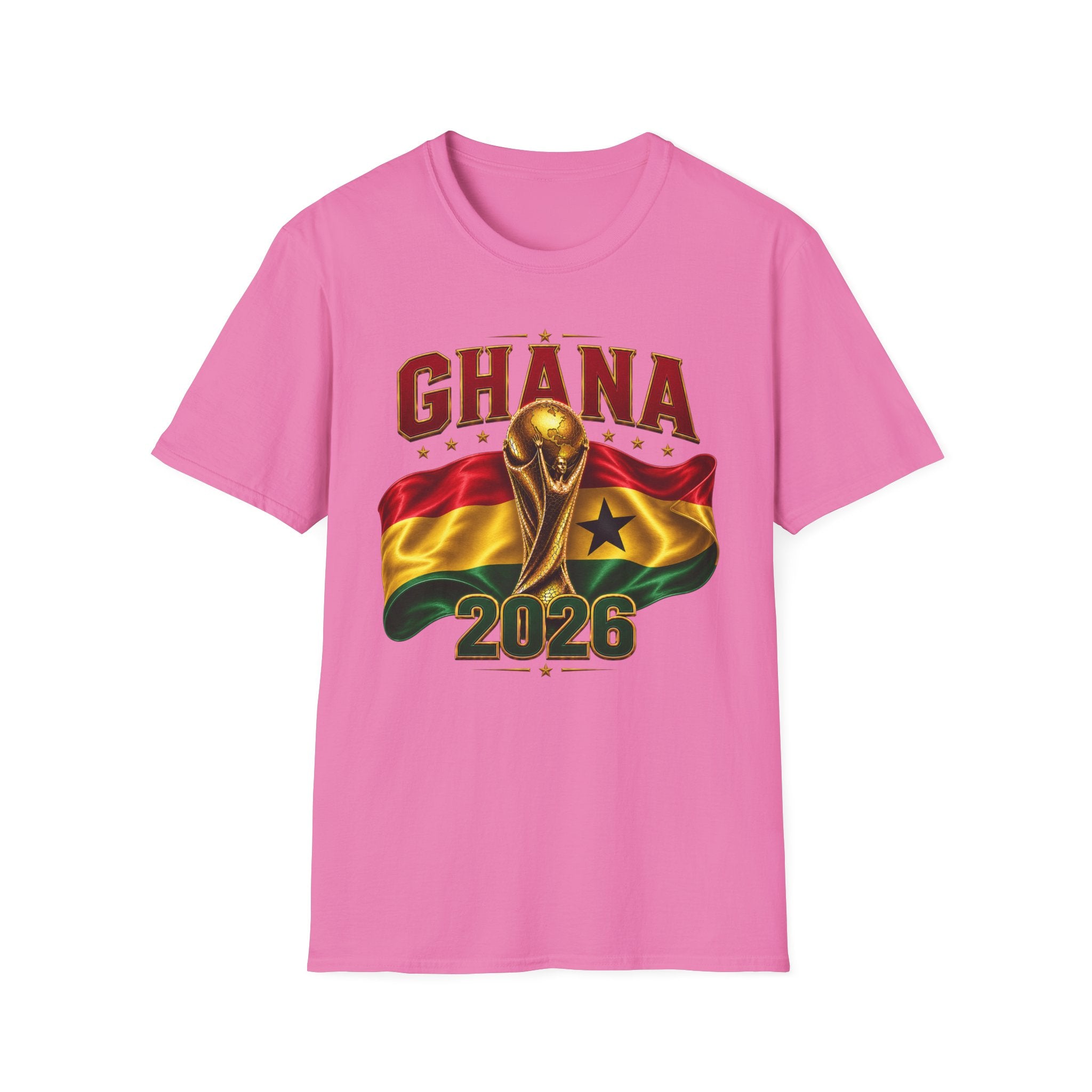 Ghana 2026 World Cup T-Shirt — Flag & Trophy Football Fan Tee