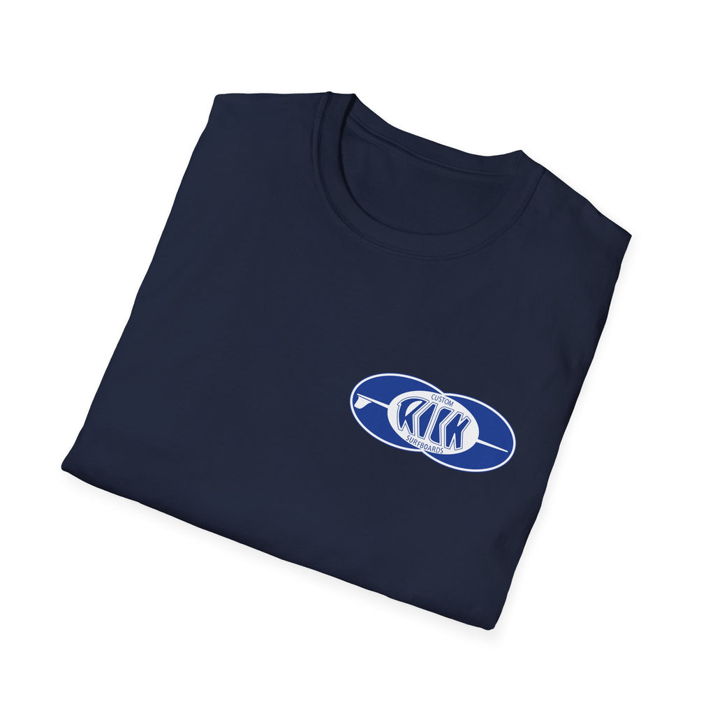 Rick Surfboards Unisex Softstyle T-Shirt Old School Hermosa Beach