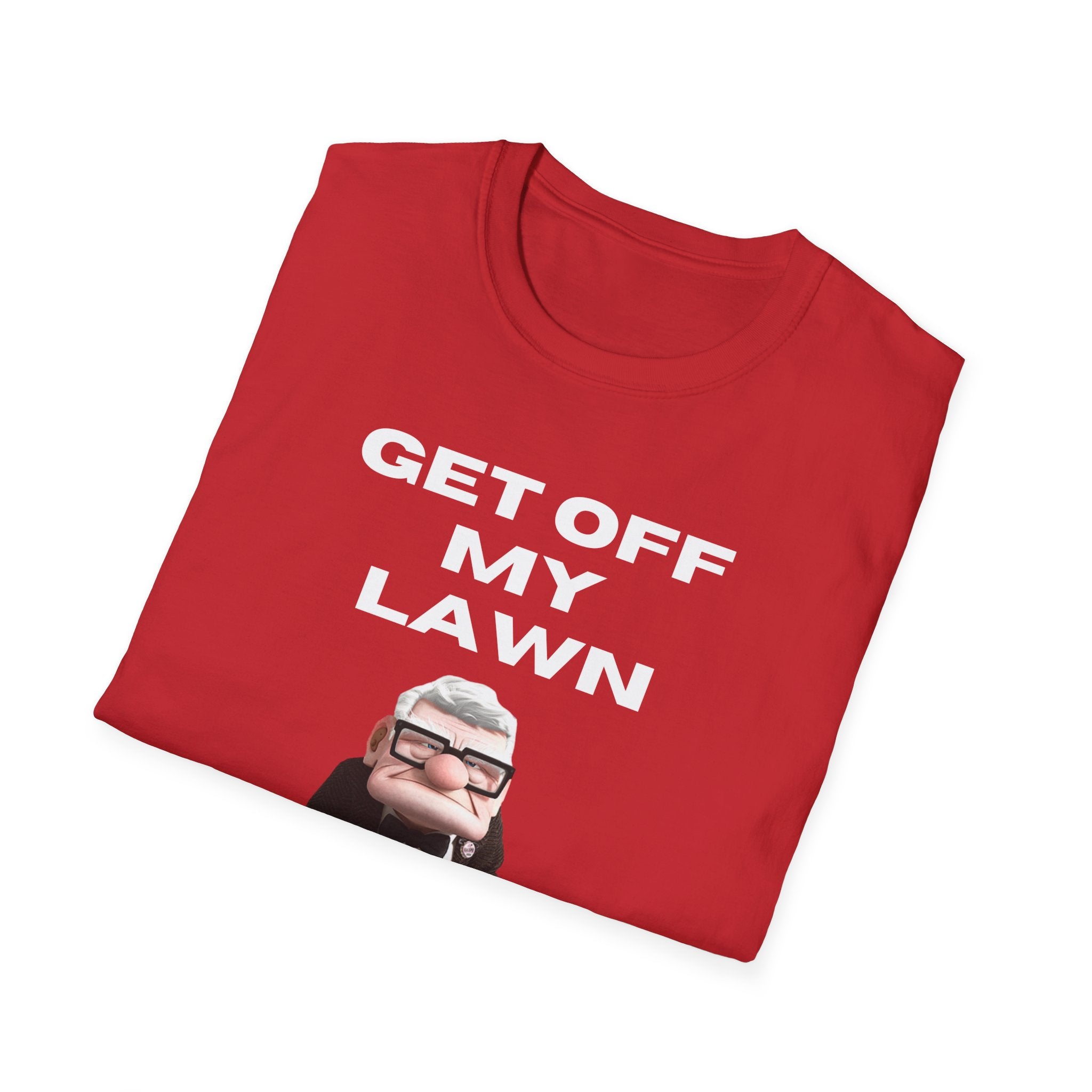 GET OFF My Lawn mens womans Softstyle T-Shirt
