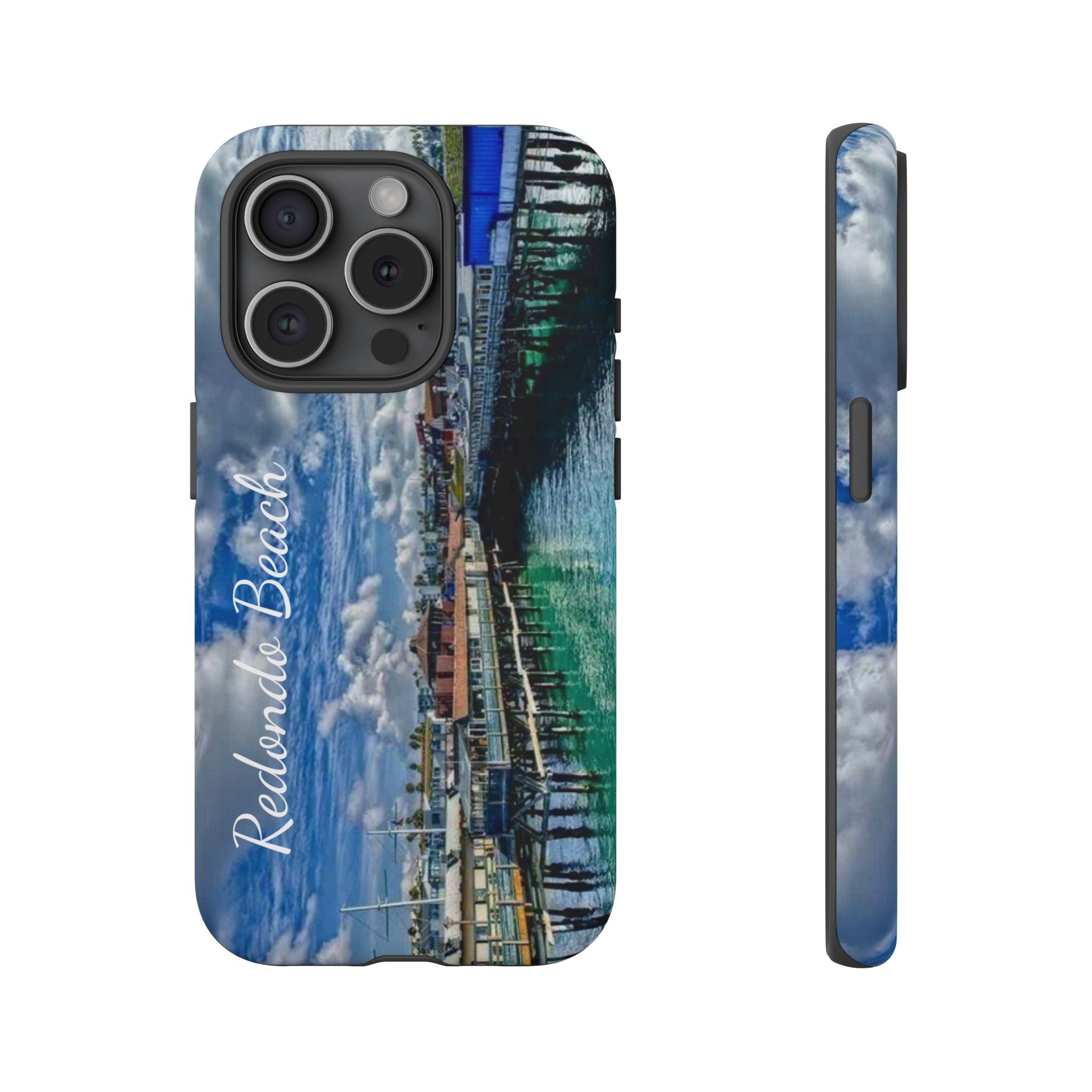 Phone Cases, Redondo Beach California King Harbor Design, Protective Covers, iPhone Accessories, Samsung Accessories, Gift for Travelers