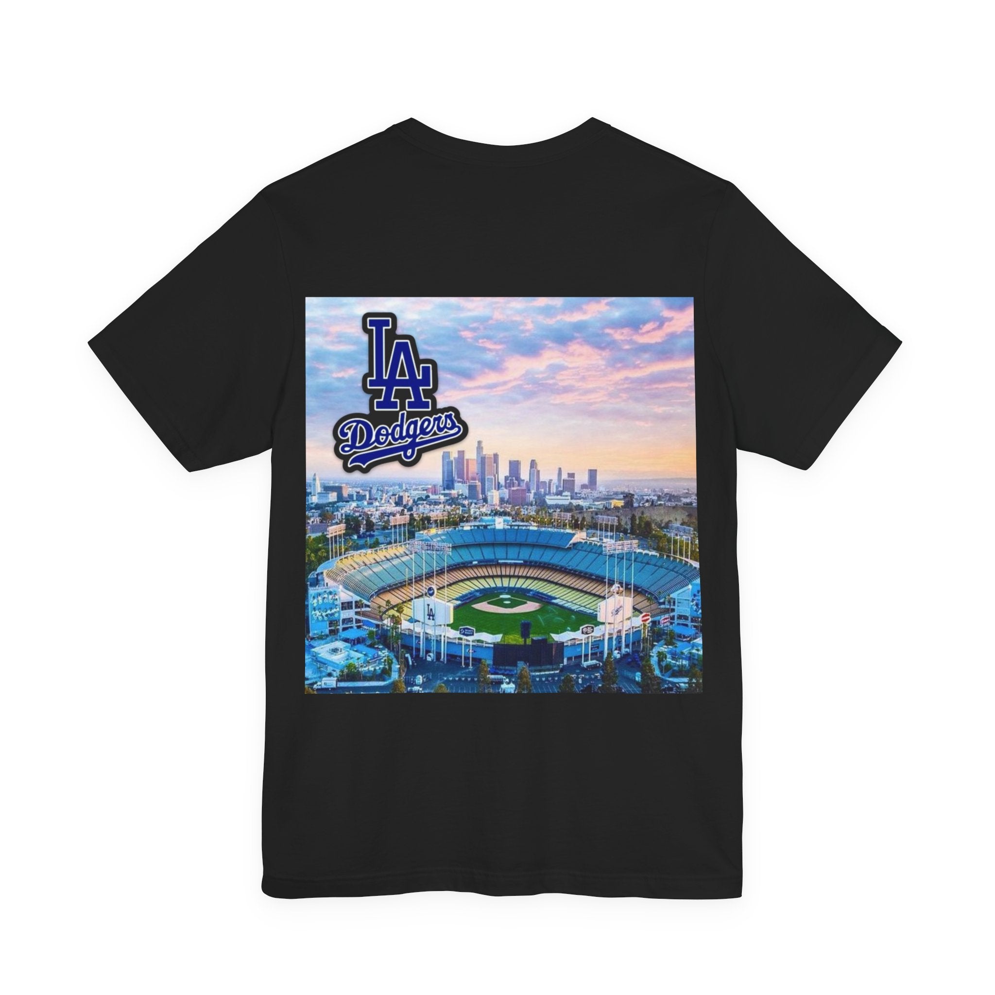 Los Angeles (Front and Back Printing) Unisex Jersey Short Sleeve Tee