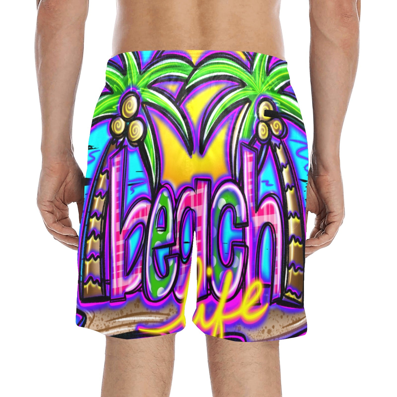 Beach Life Men's Mid-Length Beach Shorts