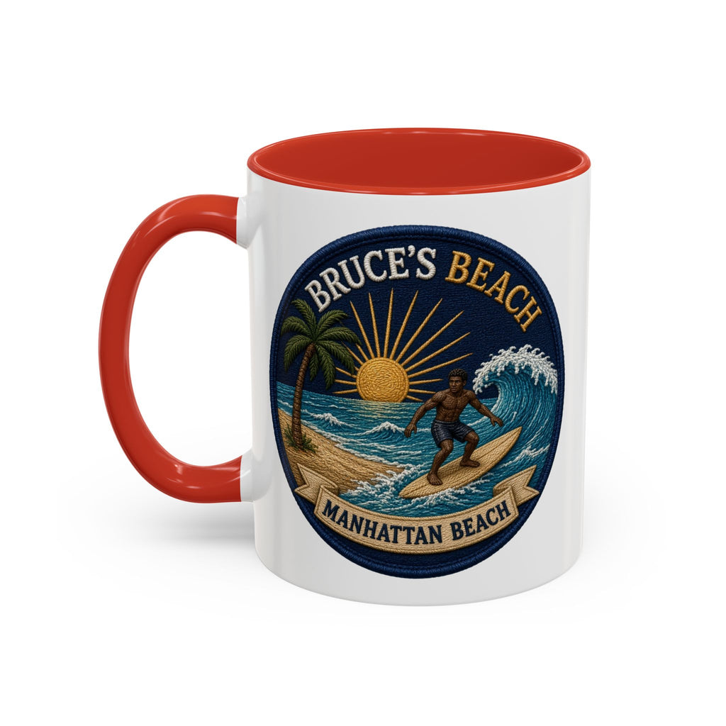 Bruce's Beach Manhattan Beach Surf Mug – Accent Coffee Cup (11/15oz)