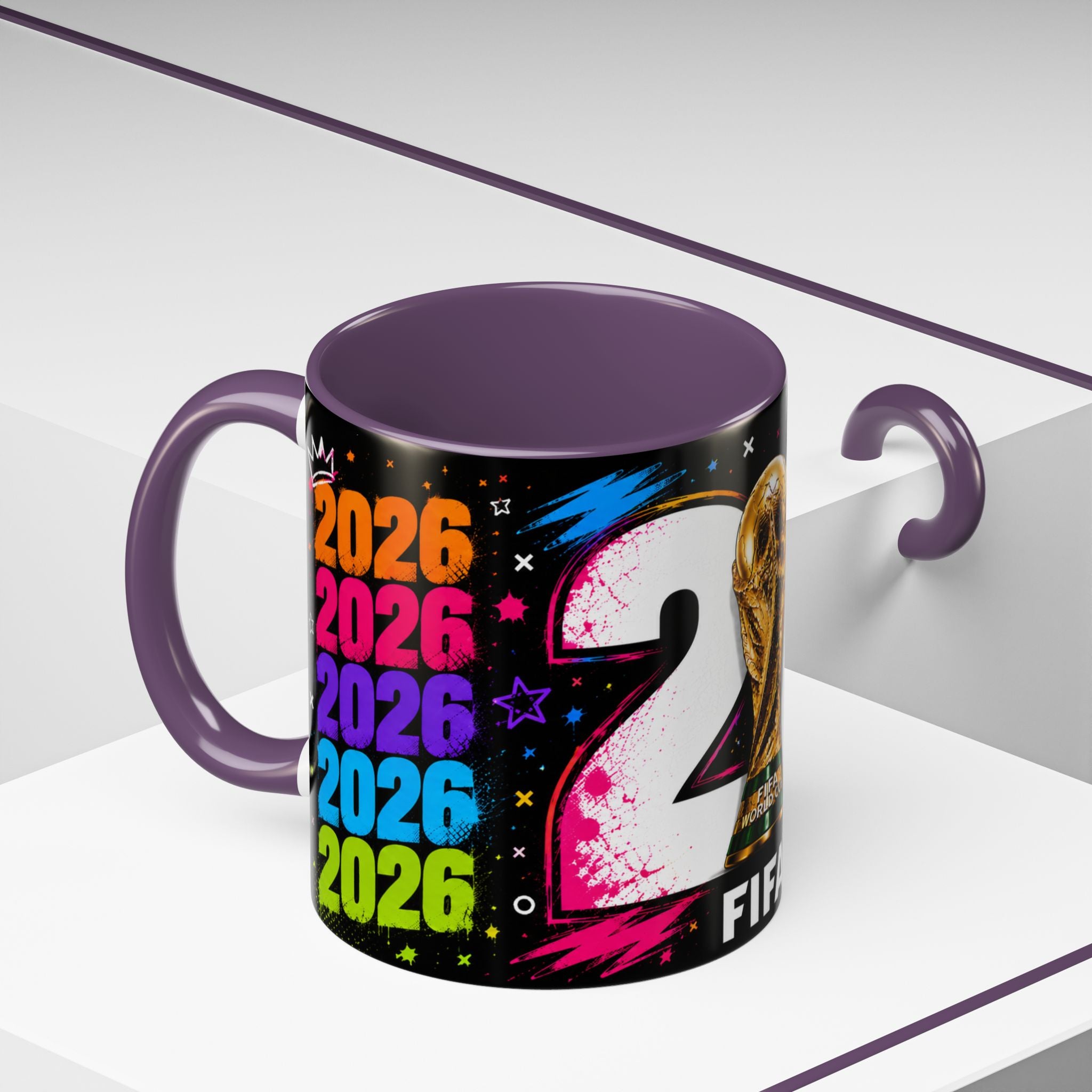 2026 FIFA World Cup Coffee Mug — Colorful Trophy Design (11/15oz)