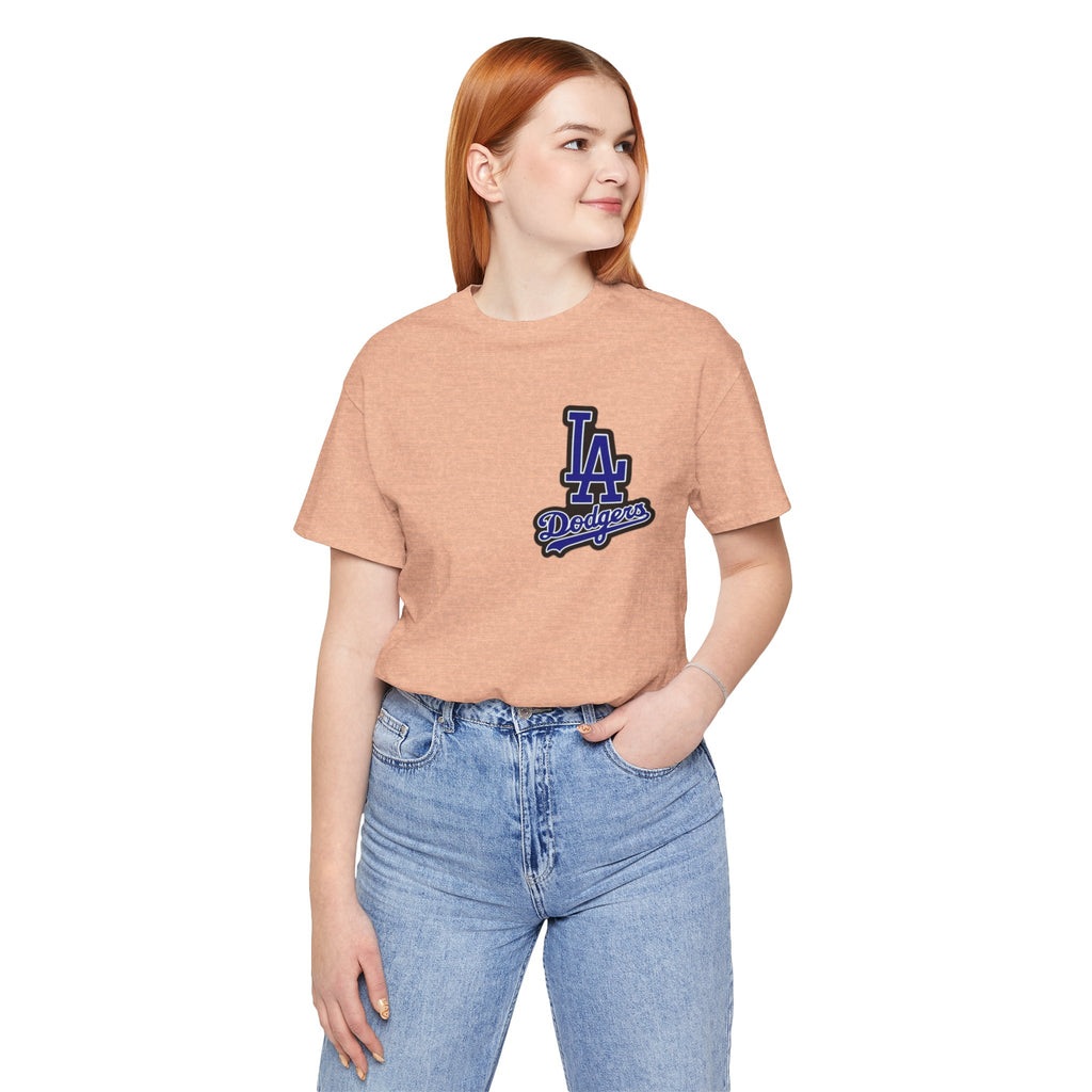 Los Angeles (Front and Back Printing) Mens Womans Jersey Short Sleeve Tee
