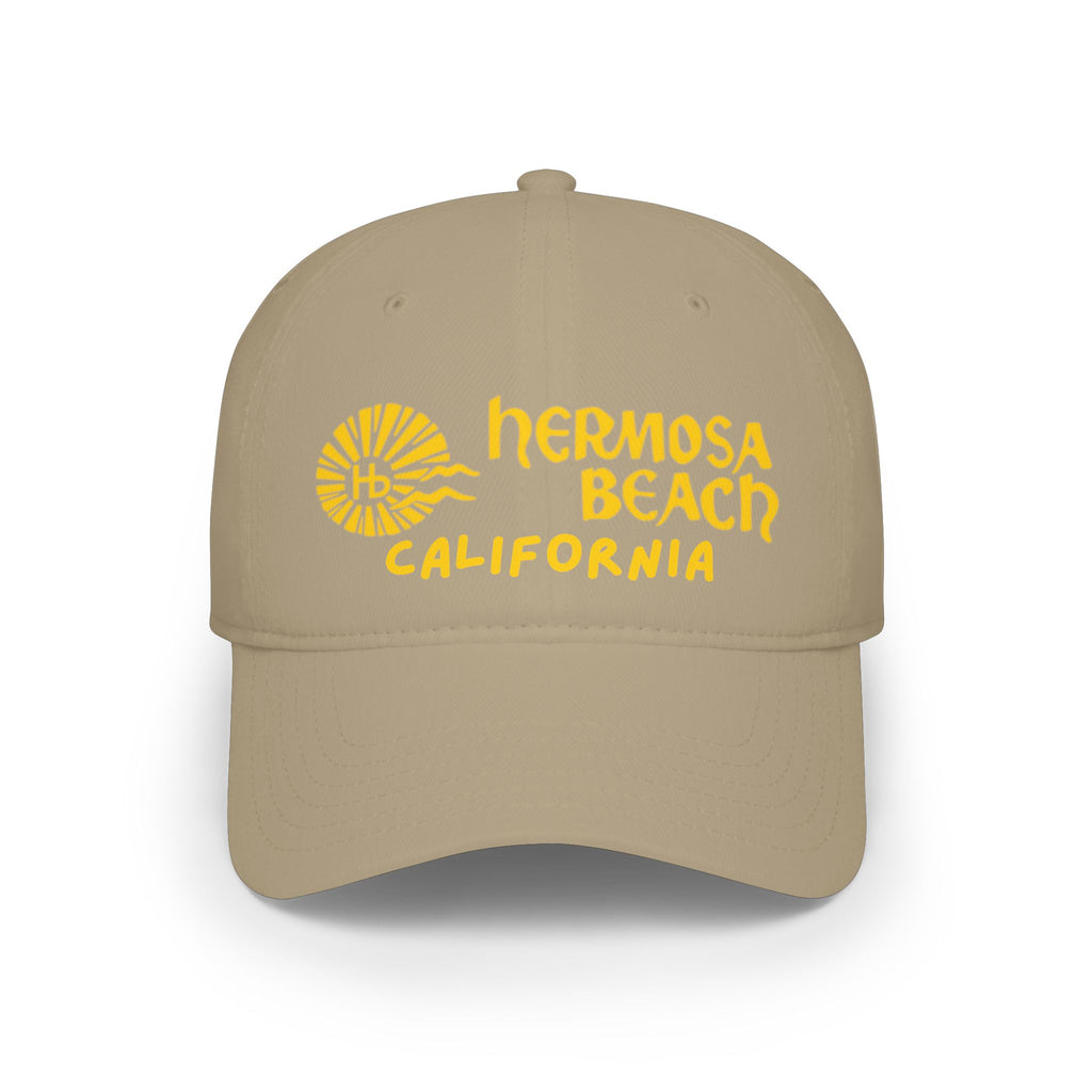 Hermosa Beach California Low Profile Baseball Cap