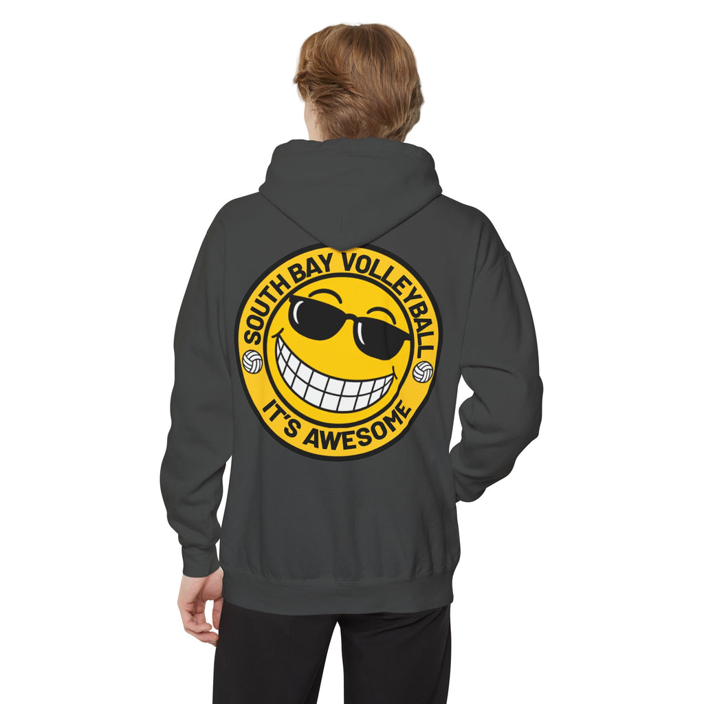 Volleyball Smiley Hoodie — "South Bay Volleyball It's Awesome" Crewneck