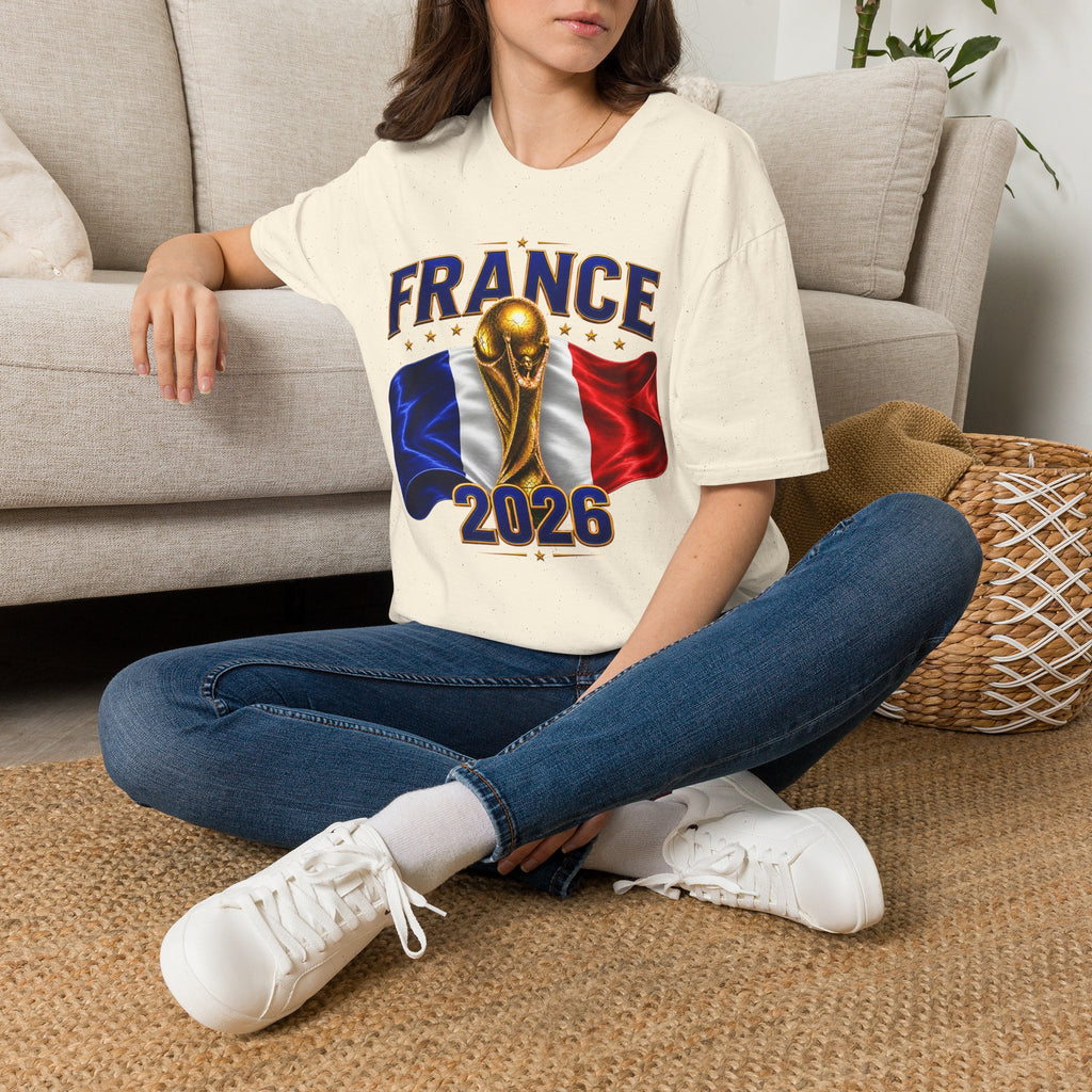 France World Cup 2026 T-Shirt — French Flag & Trophy Soccer Tee
