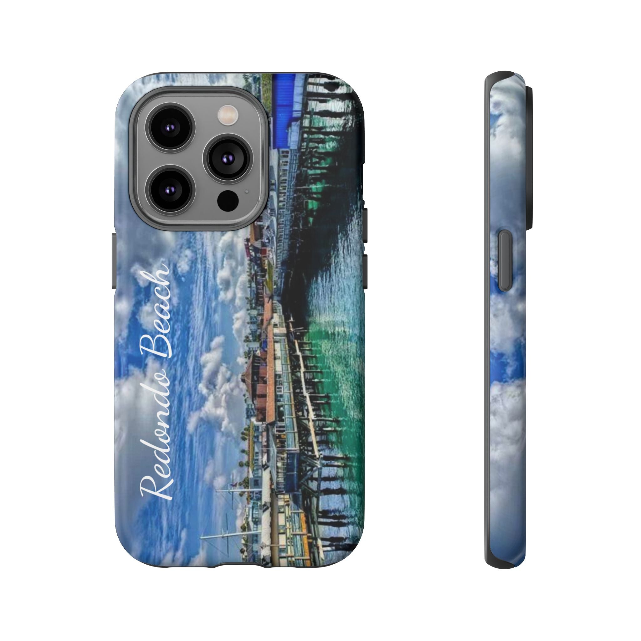 Phone Cases, Redondo Beach California King Harbor Design, Protective Covers, iPhone Accessories, Samsung Accessories, Gift for Travelers