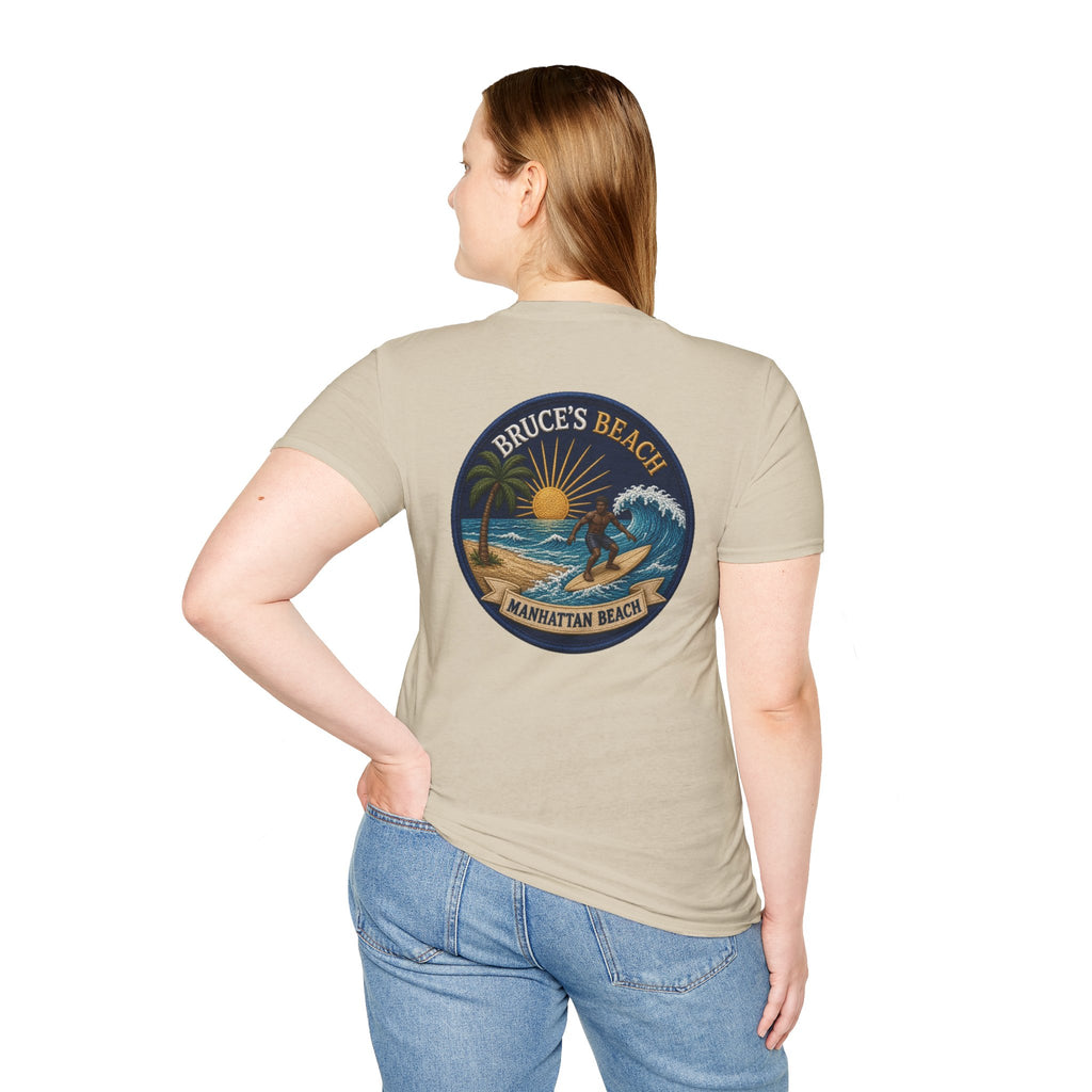 Bruce's Beach Manhattan Beach Surf Patch T-Shirt