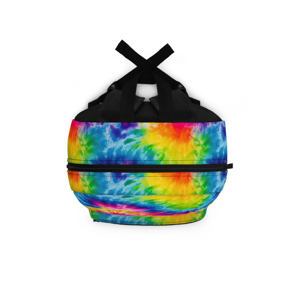 Tie-Dye Rainbow Backpack — Colorful School & Travel Daypack