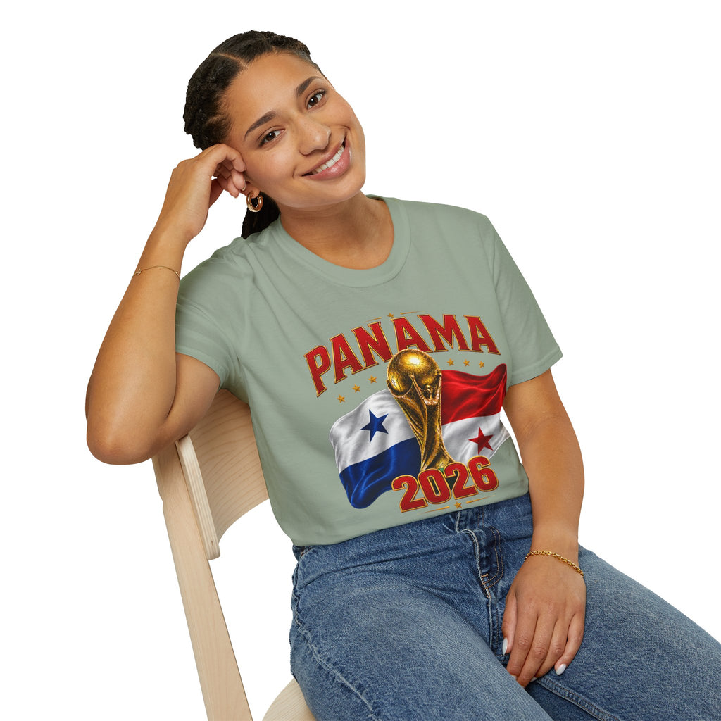 Panama 2026 World Cup T-Shirt — Panama Flag & Trophy Soccer Tee