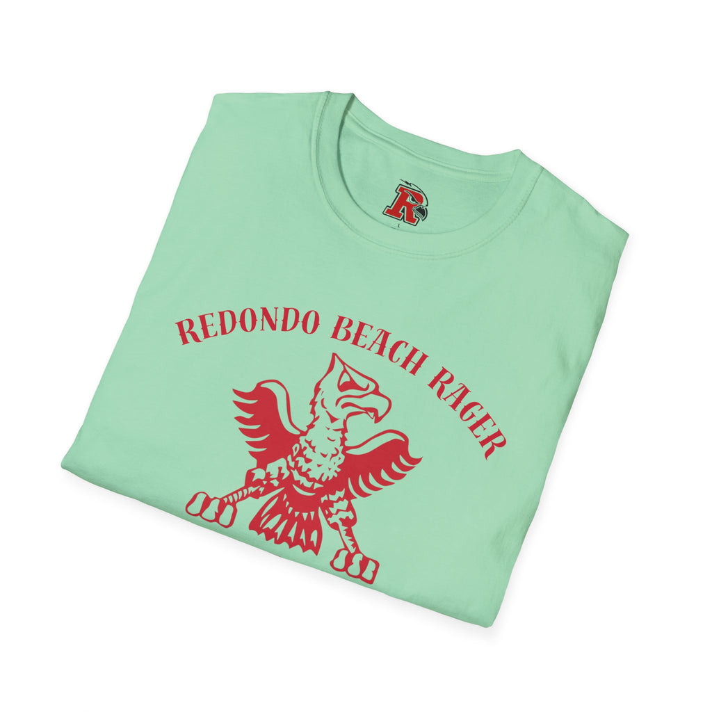 Redondo Beach Rager T-Shirt — Vintage School Spirit Graphic Tee - First Annual All Class Reunion 7-25-26 at Seaside Lagoon Redondo Beach