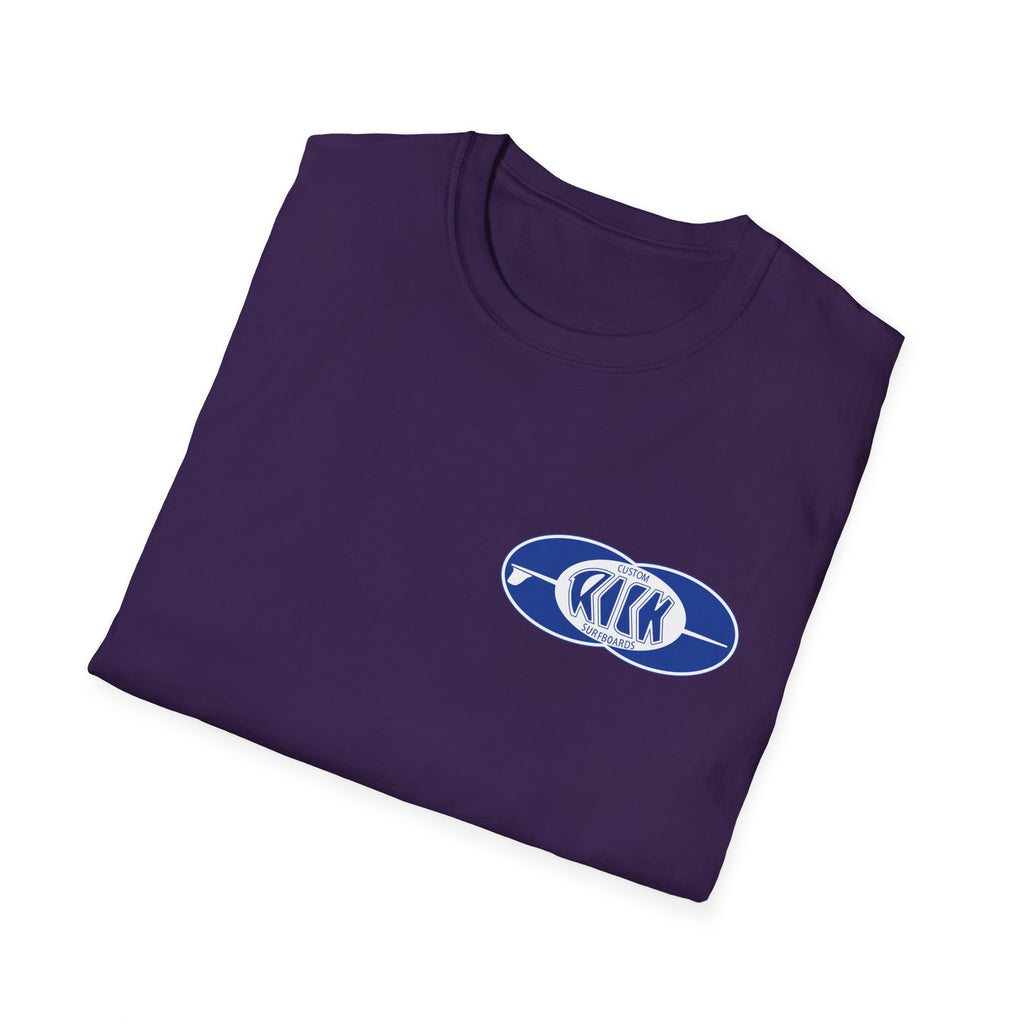 Rick Surfboards Unisex Softstyle T-Shirt Old School Hermosa Beach