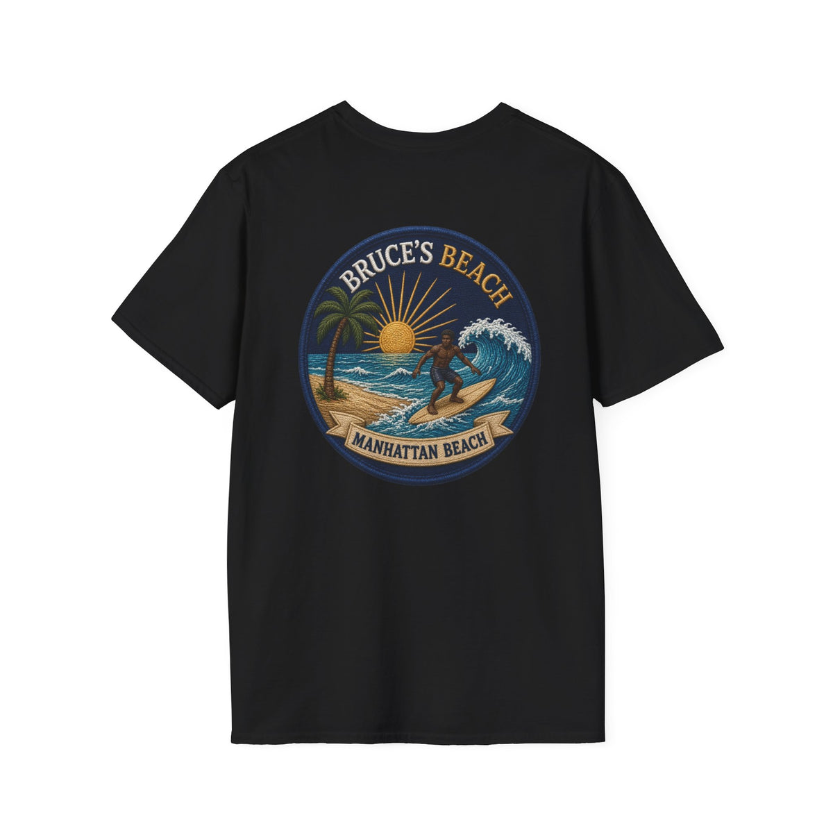 Bruce's Beach Manhattan Beach Surf Patch T-Shirt