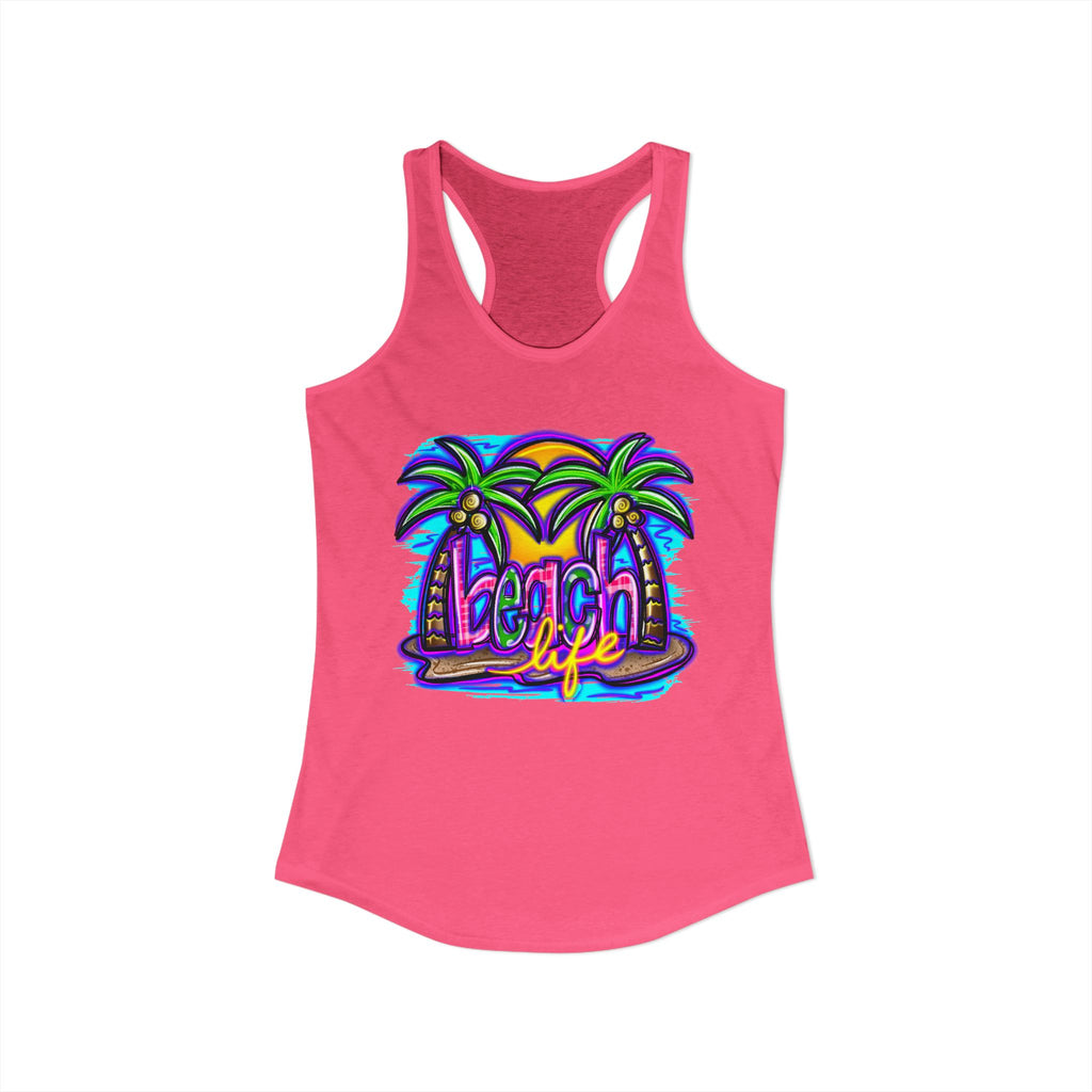Beach Life Racerback Tank — Women's Beachy Summer Tank Top