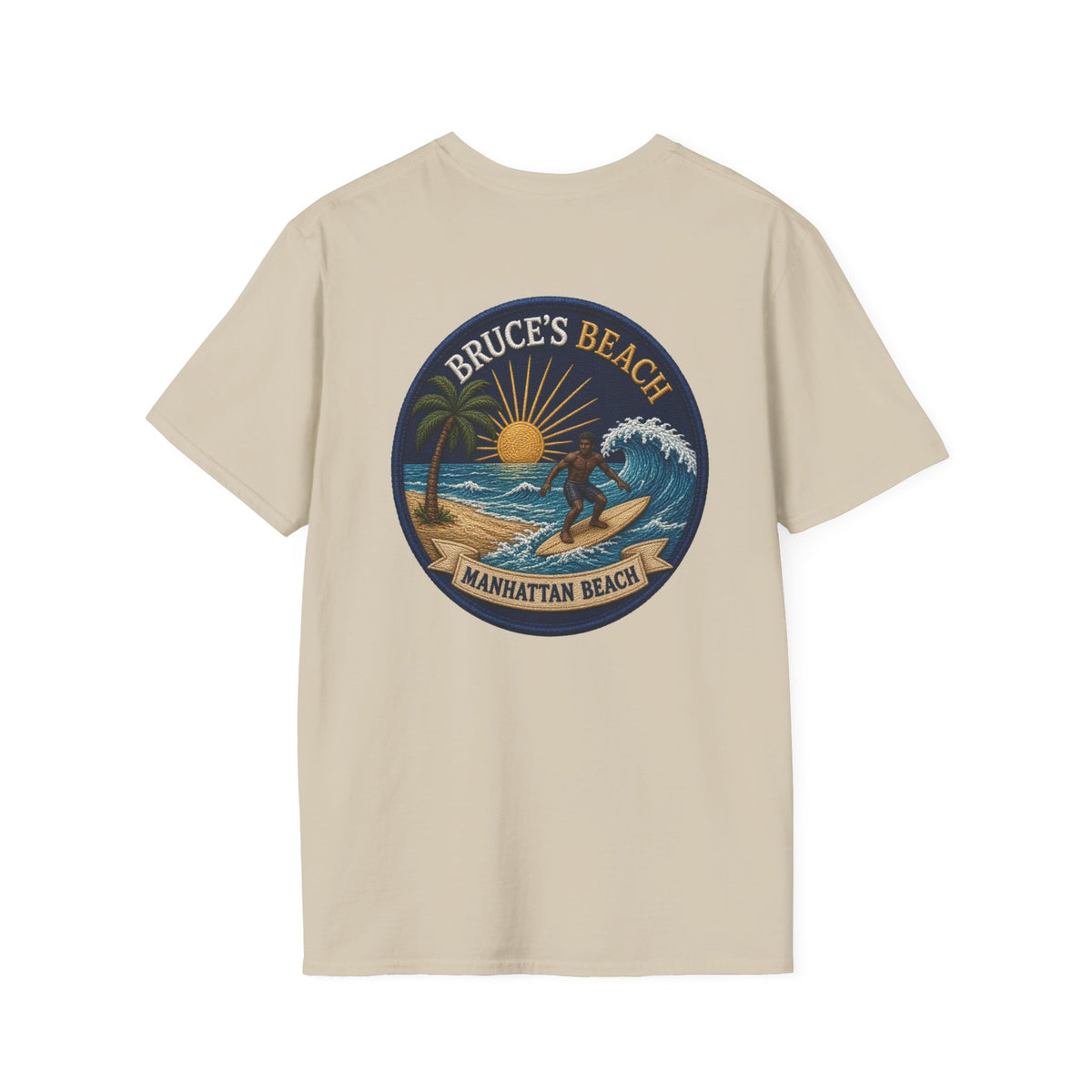 Bruce's Beach Manhattan Beach Surf Patch T-Shirt