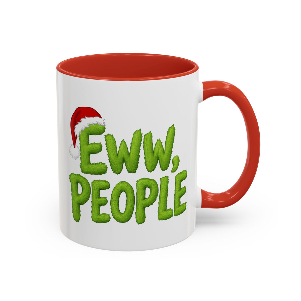 Eww People mug | Accent coffee mug, holiday Santa hat design