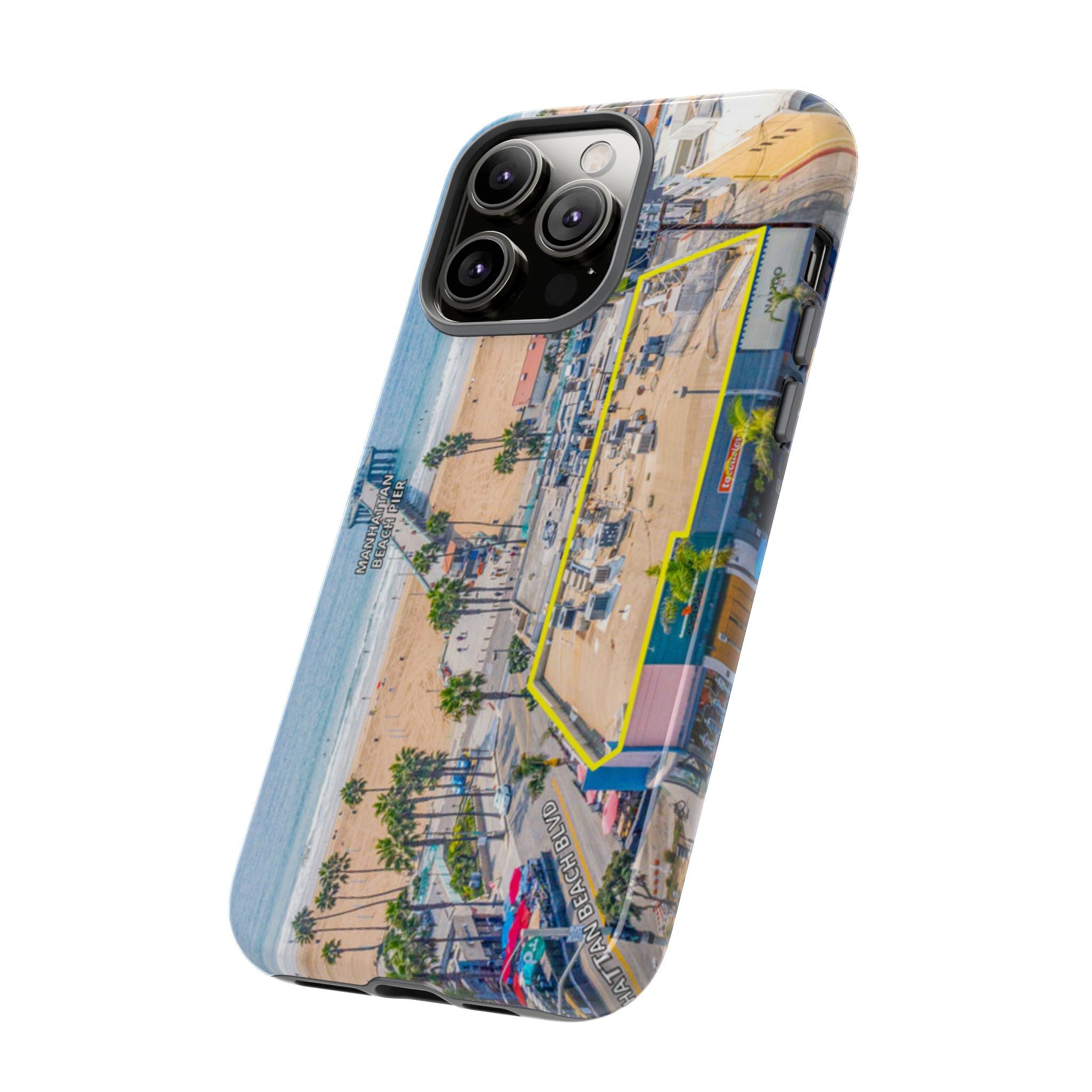 Phone Cases, Manhattan Beach California iPhone Samsung Google Tough Cases, Beach Lovers Gifts, Coastal Accessories, Ocean Phone Covers,
