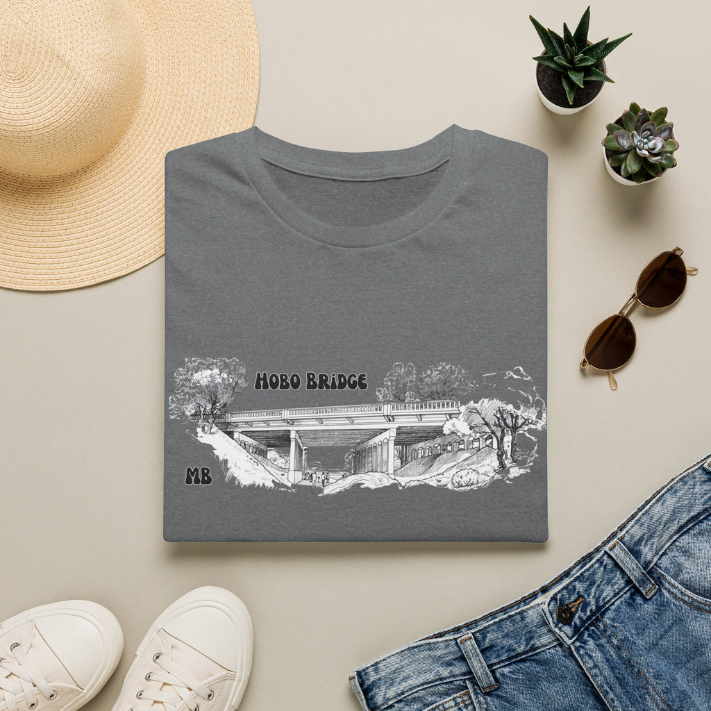 Hobo Bridge Manhattan Beach California Sketch T-Shirt | Hand-Drawn Bridge Illustration IYKYK