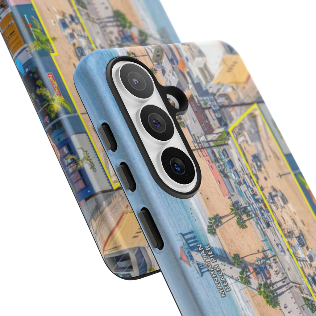 Phone Cases, Manhattan Beach California iPhone Samsung Google Tough Cases, Beach Lovers Gifts, Coastal Accessories, Ocean Phone Covers,