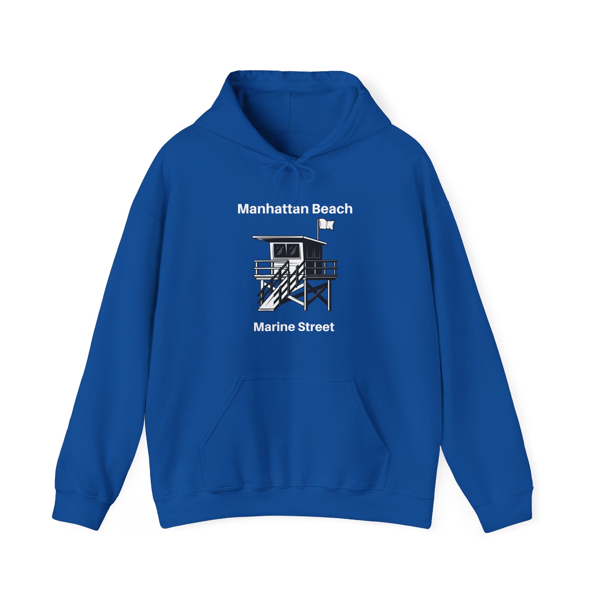 Manhattan Beach California Marine Street Unisex Heavy Blend™ Hooded Sweatshirt