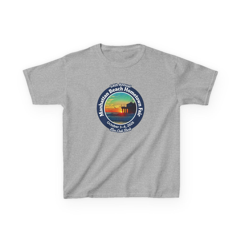 Kids Tee — Manhattan Beach Hometown Fair 2026 Sunset Logo