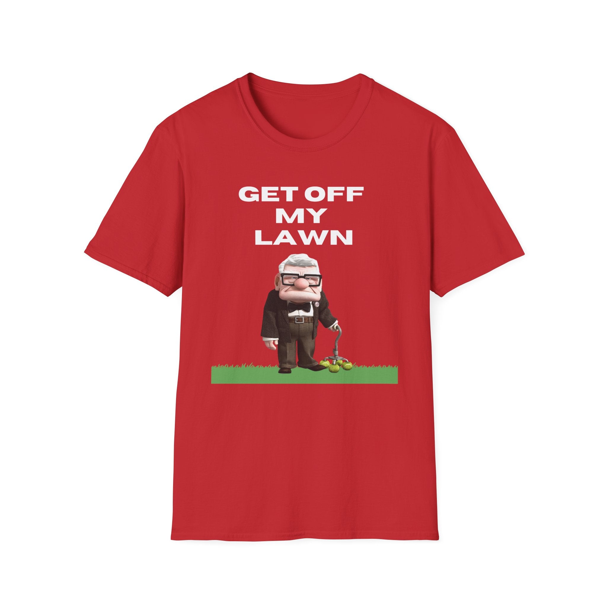 GET OFF My Lawn mens womans Softstyle T-Shirt