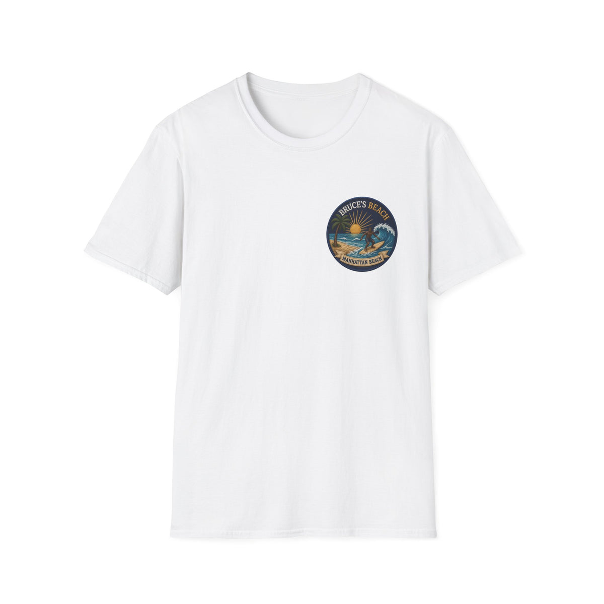 Bruce's Beach Manhattan Beach Surf Patch T-Shirt