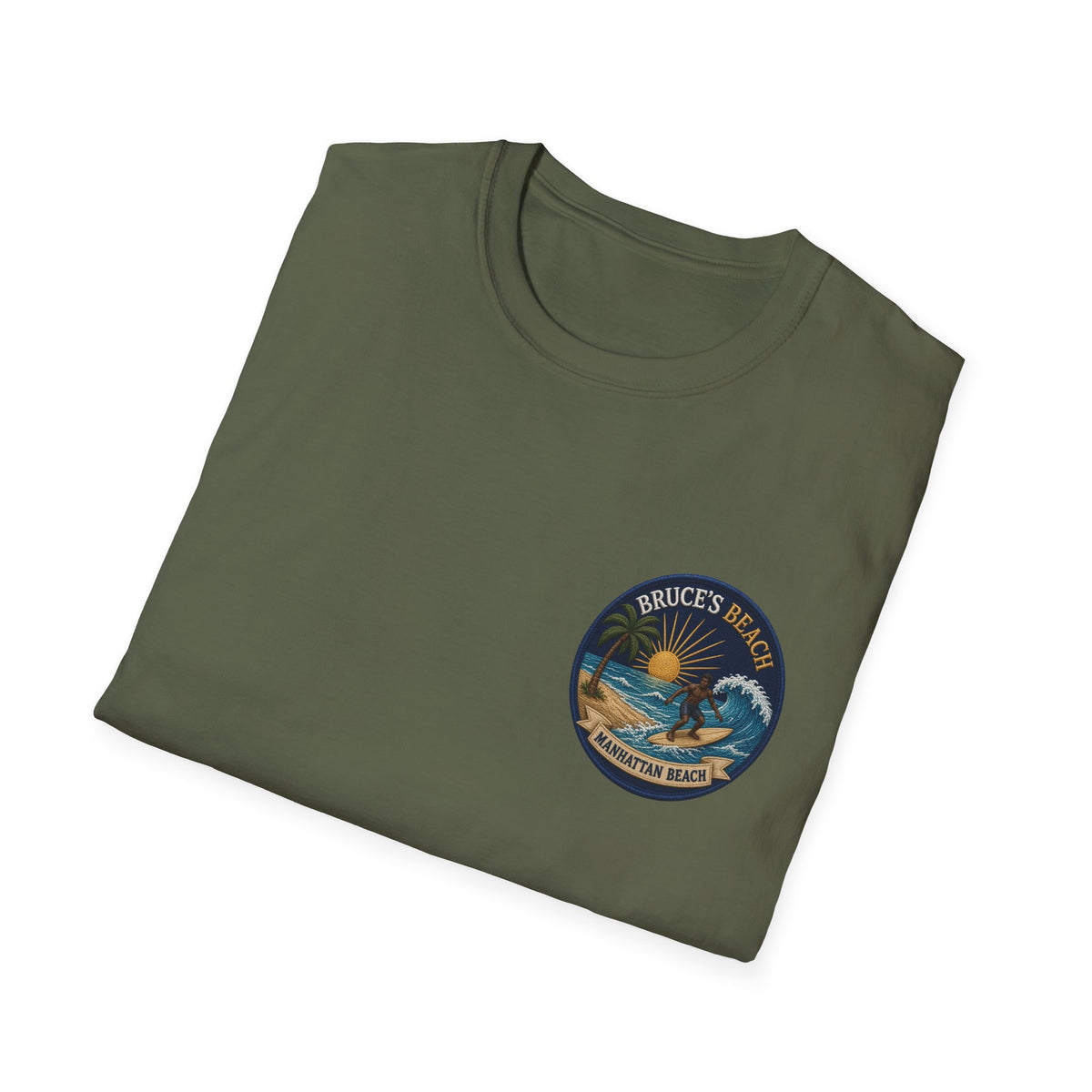Bruce's Beach Manhattan Beach Surf Patch T-Shirt