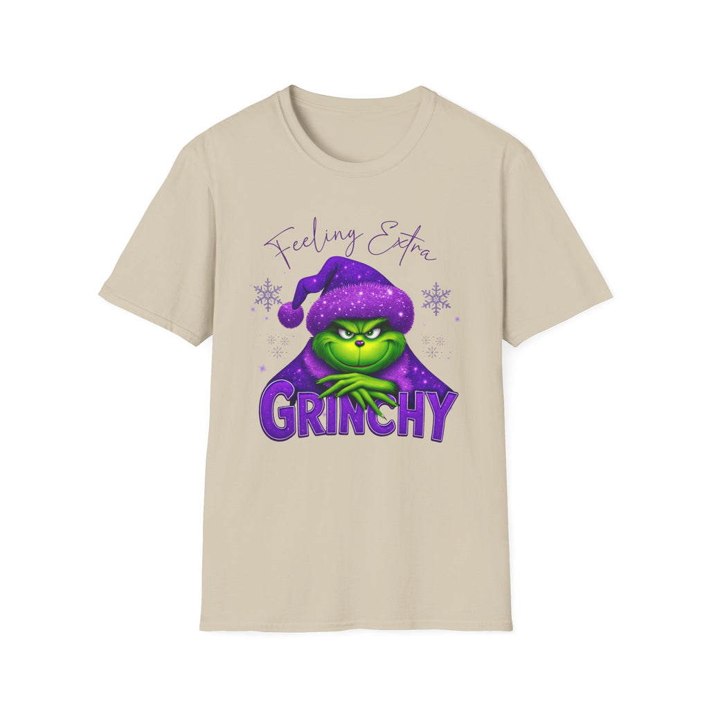 Feeling Extra Grinchy T-Shirt | Grinch Face Holiday Tee