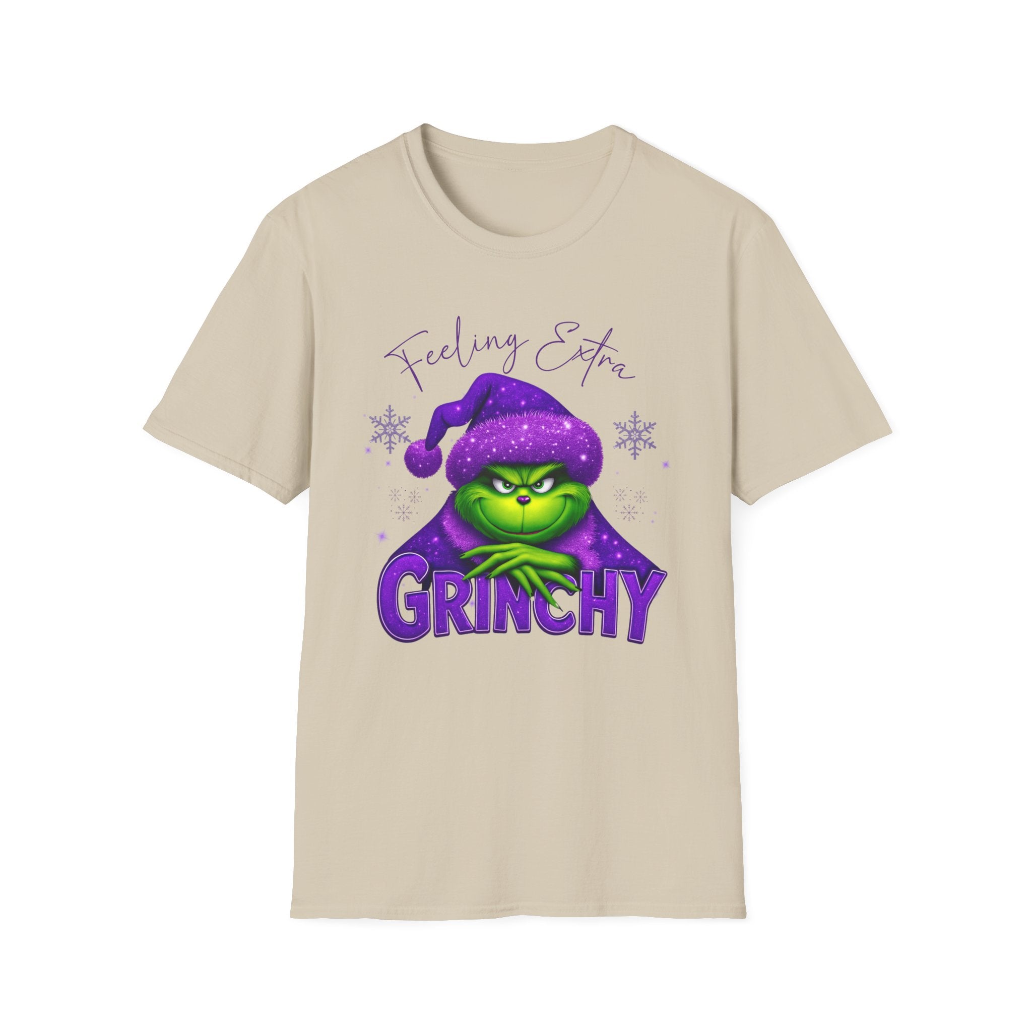 Feeling Extra Grinchy T-Shirt | Grinch Face Holiday Tee