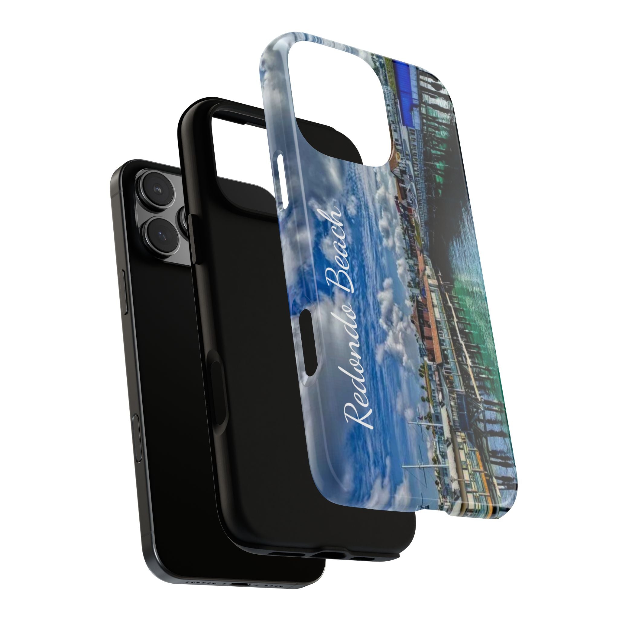 Phone Cases, Redondo Beach California King Harbor Design, Protective Covers, iPhone Accessories, Samsung Accessories, Gift for Travelers