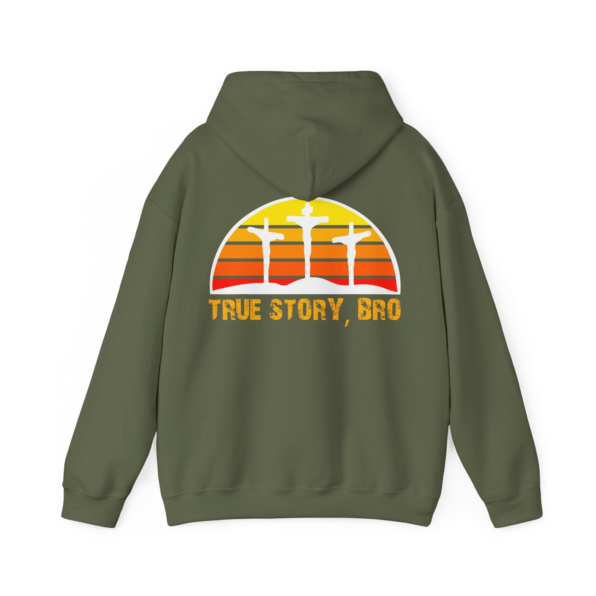 True Story Bro - Printed Both Sides) Unisex Heavy Blend Hooded Sweatshirt