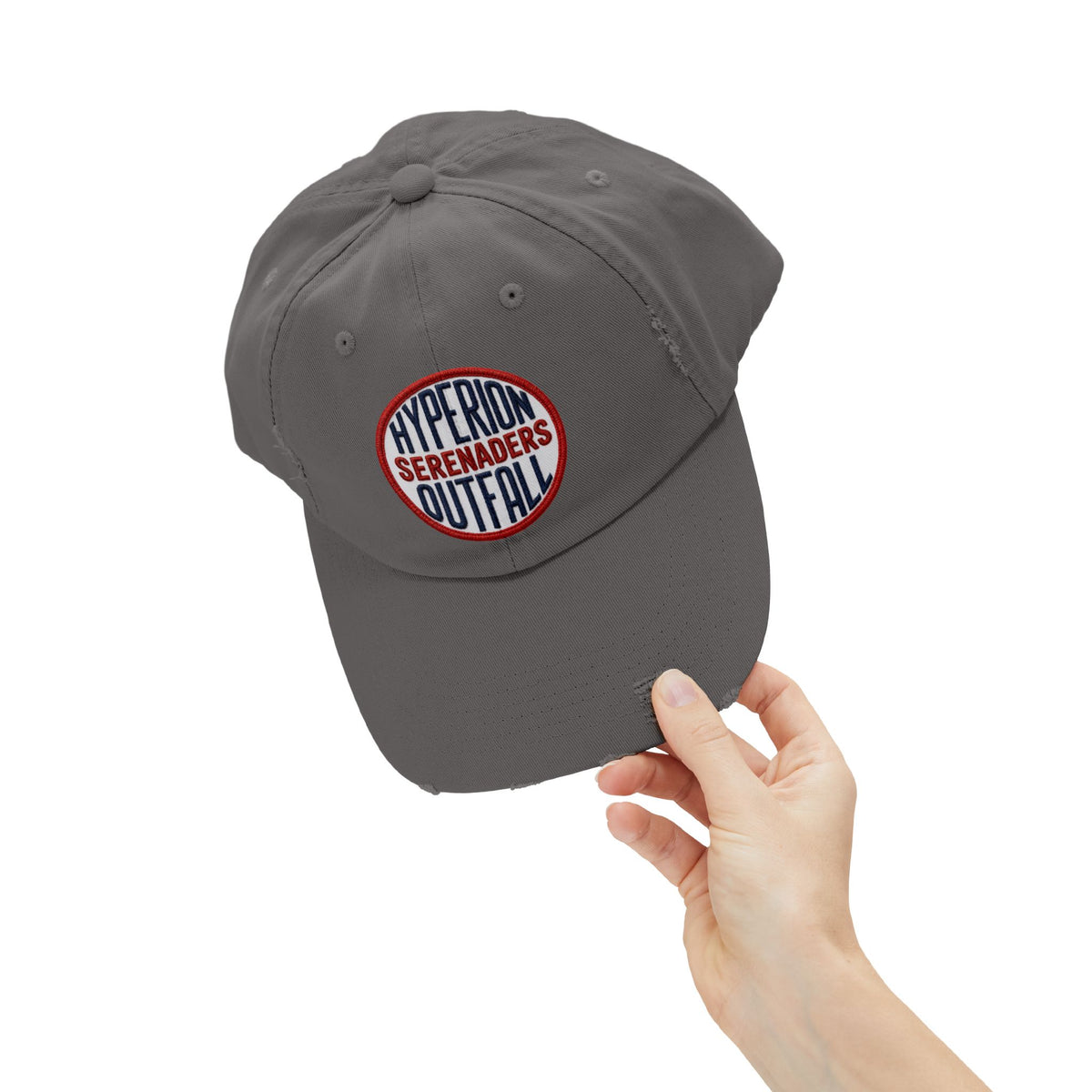 Distressed Cap — "Hyperion Outfall Serenaders" Manhattan Beach Patch Hat