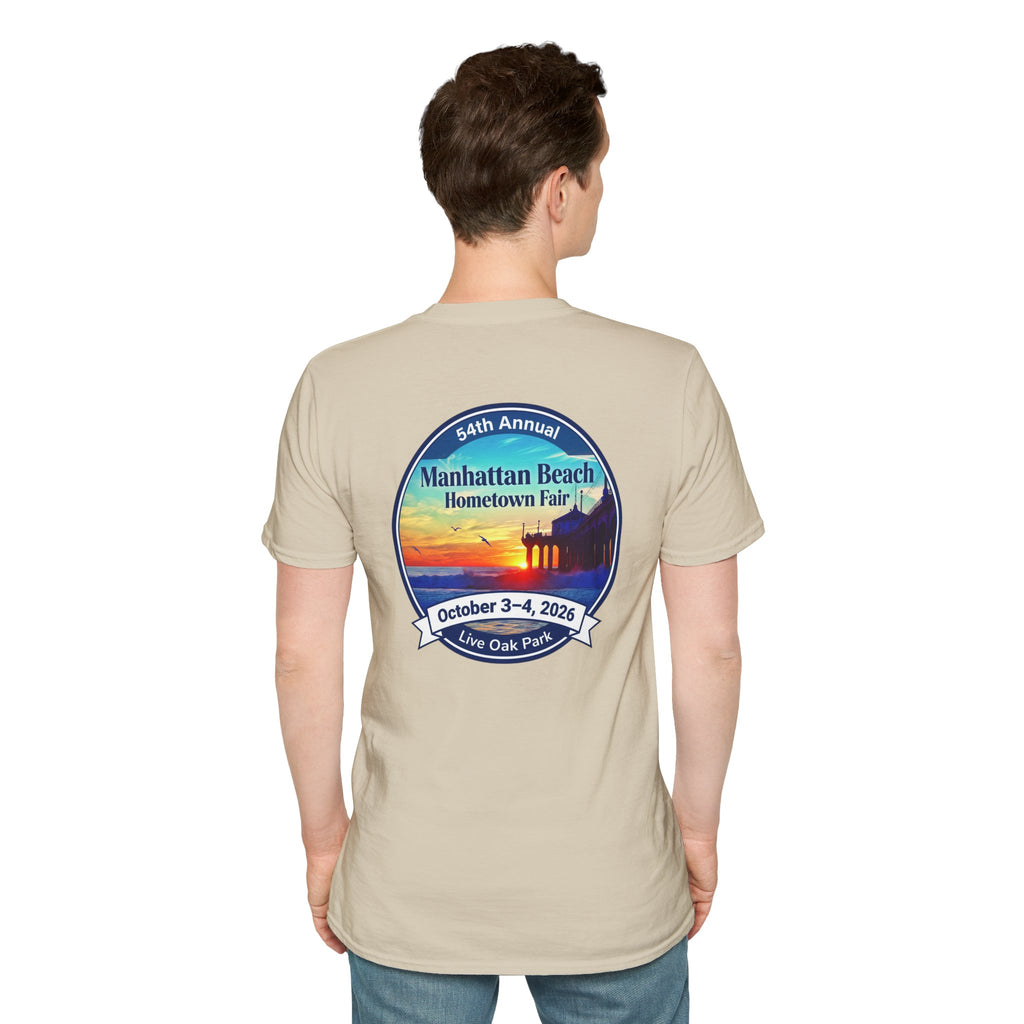 Manhattan Beach Hometown Fair T-Shirt — 54th Annual Sunset Surf Logo (Oct 3-4, 2026)